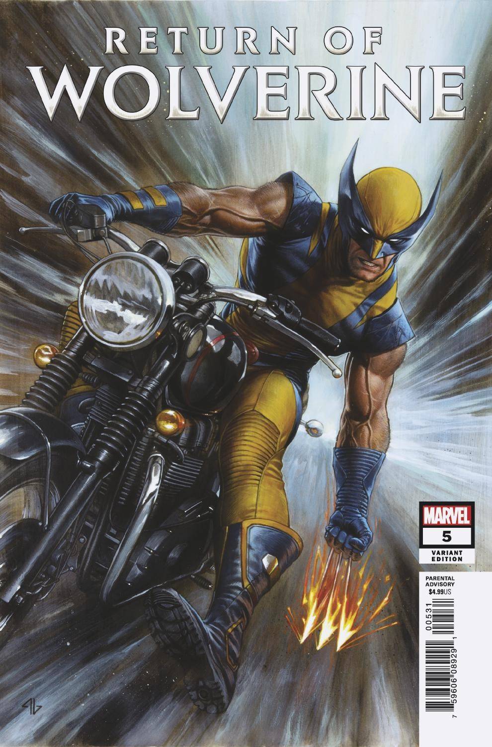 RETURN OF WOLVERINE #5 (OF 5) 1:25 GRANOV VARIANT 02/20/19 FOC 01/28/19