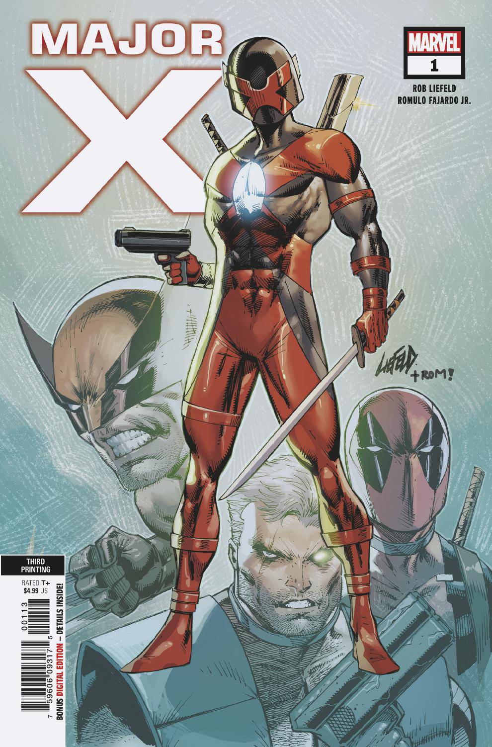 MAJOR X #1 (OF 6) 3RD PTG LIEFELD VARIANT 05/29/19