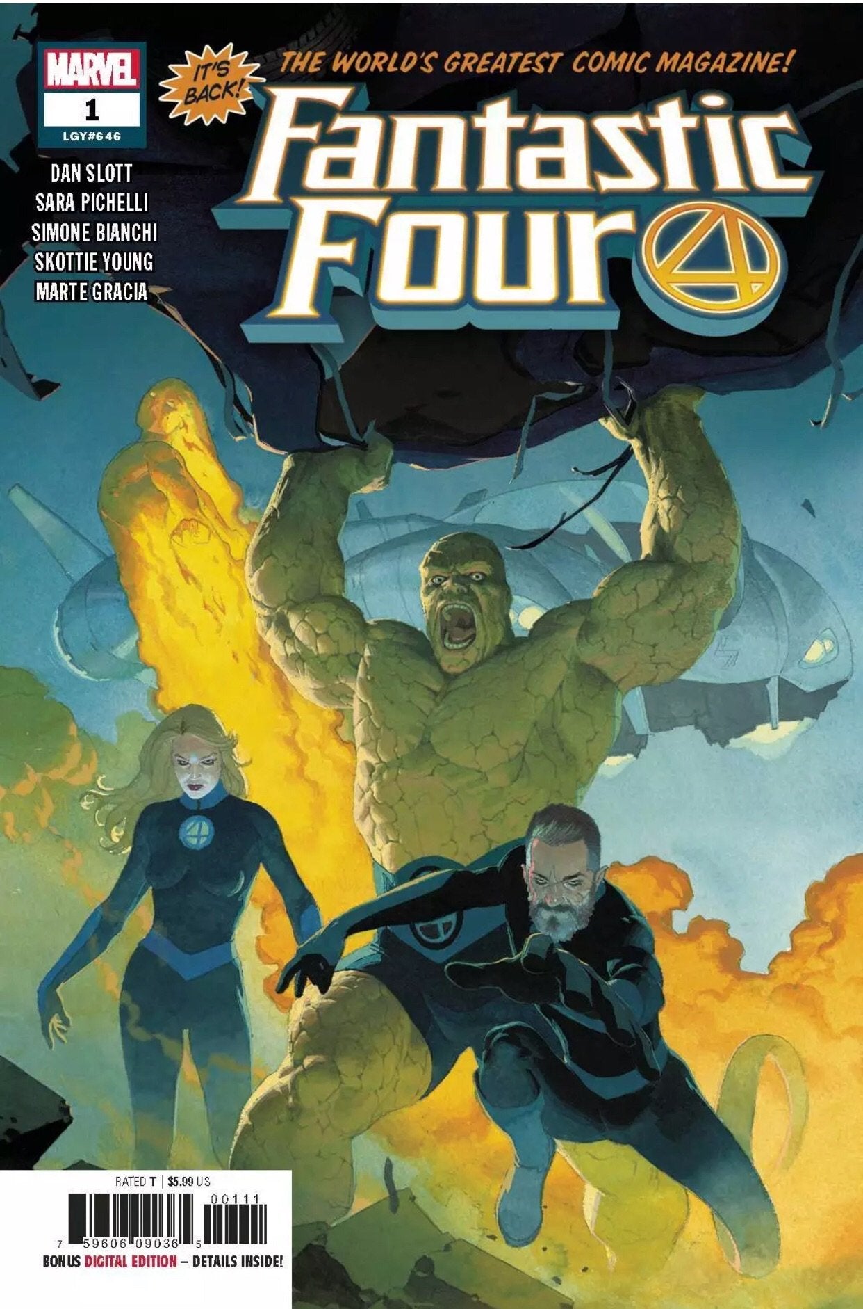 FANTASTIC FOUR #1 2018 COMIC CON AFRICA COLOR VARIANT COVER BY SLINEY W/ FREE REGULAR COVER