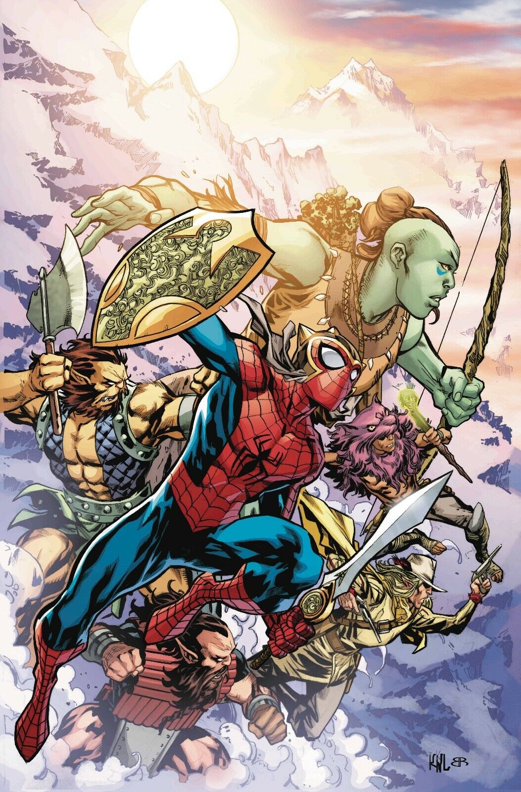 WAR OF REALMS SPIDER-MAN & LEAGUE OF REALMS #1 (OF 3) 05/08/19 FOC 04/22/19