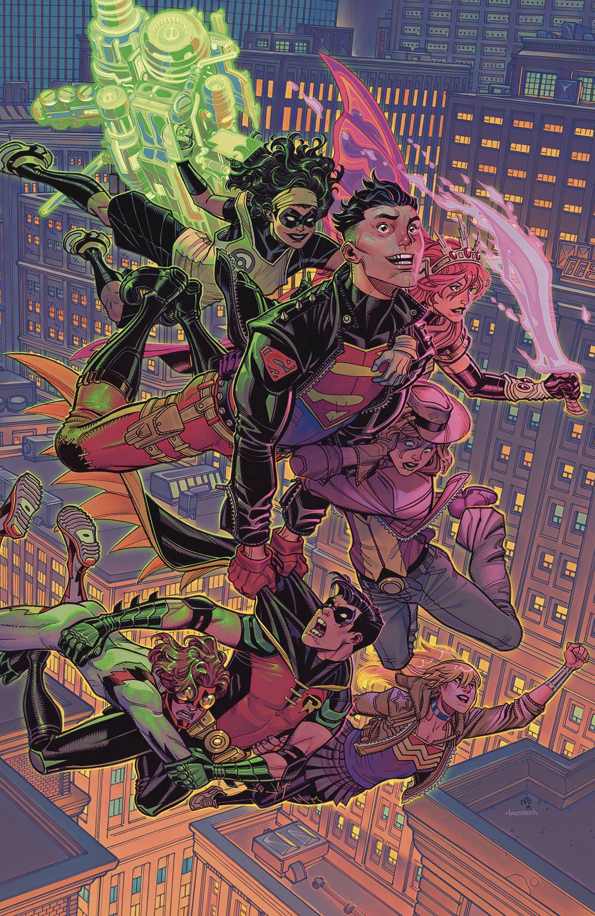 10/02/2019 YOUNG JUSTICE #9 CARD STOCK VAR ED