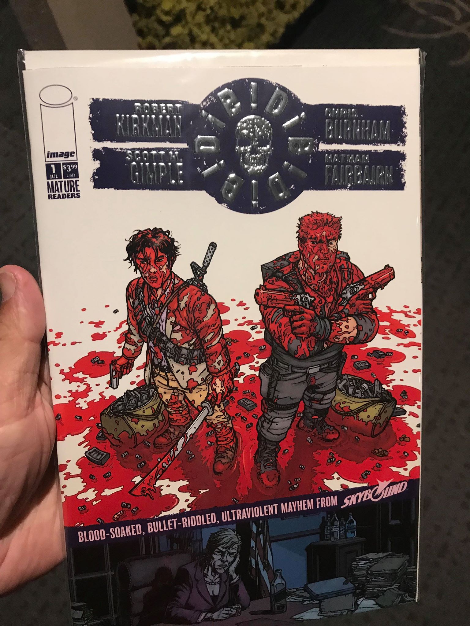 DIE DIE DIE #1 BOXED SET W/ AF AND SILVER COMIC  SDCC 2018 EXCLUSIVES