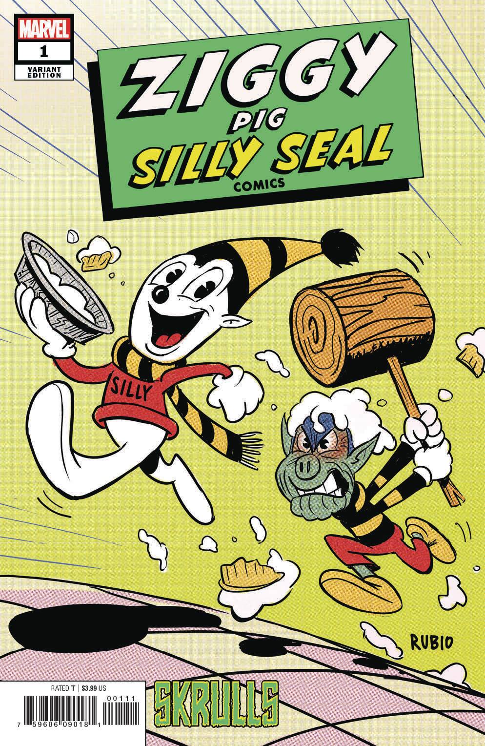 03/06/2019 ZIGGY PIG SILLY SEAL COMICS #1 RUBIO SKRULLS VAR