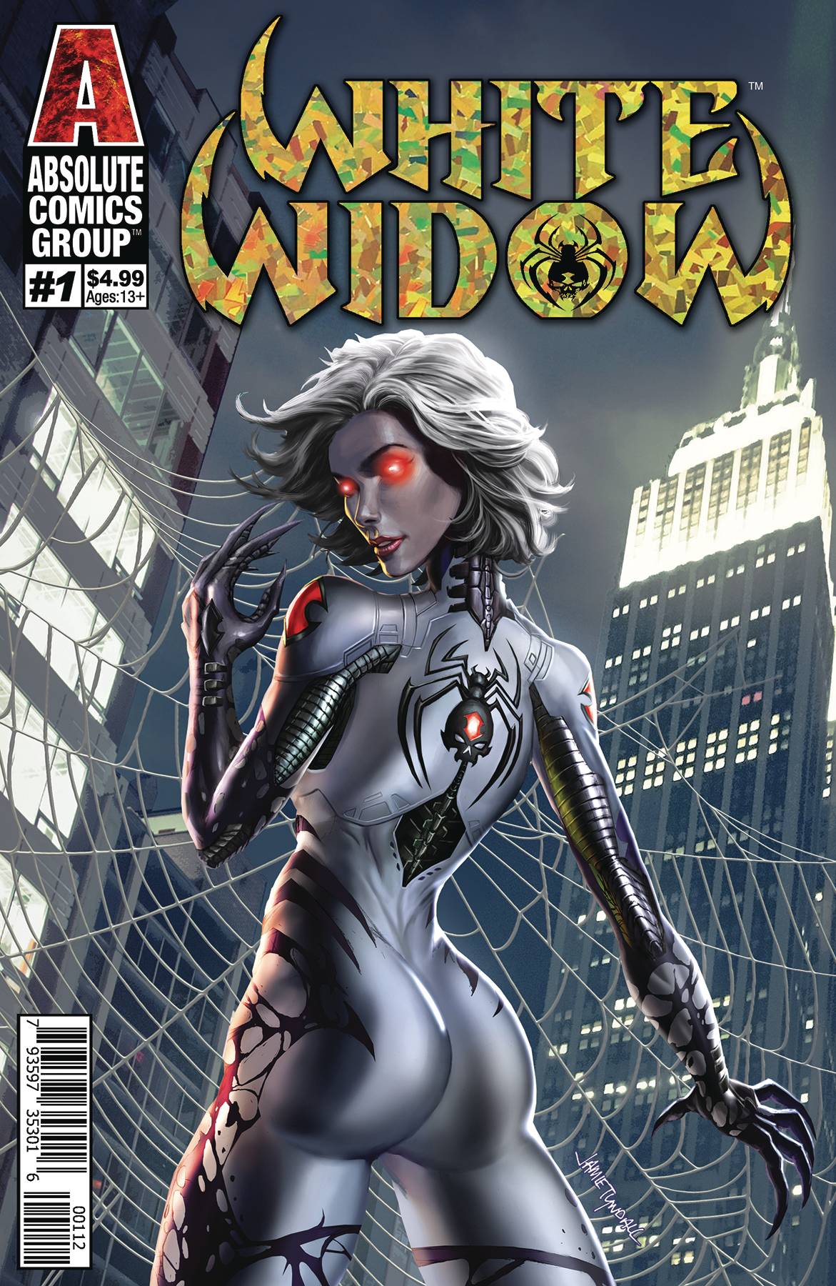 WHITE WIDOW #1 2ND PTG CVR A FOIL TITLE TREATMENT SIGNED BY BENNY POWELL & JAMIE TYNDALL