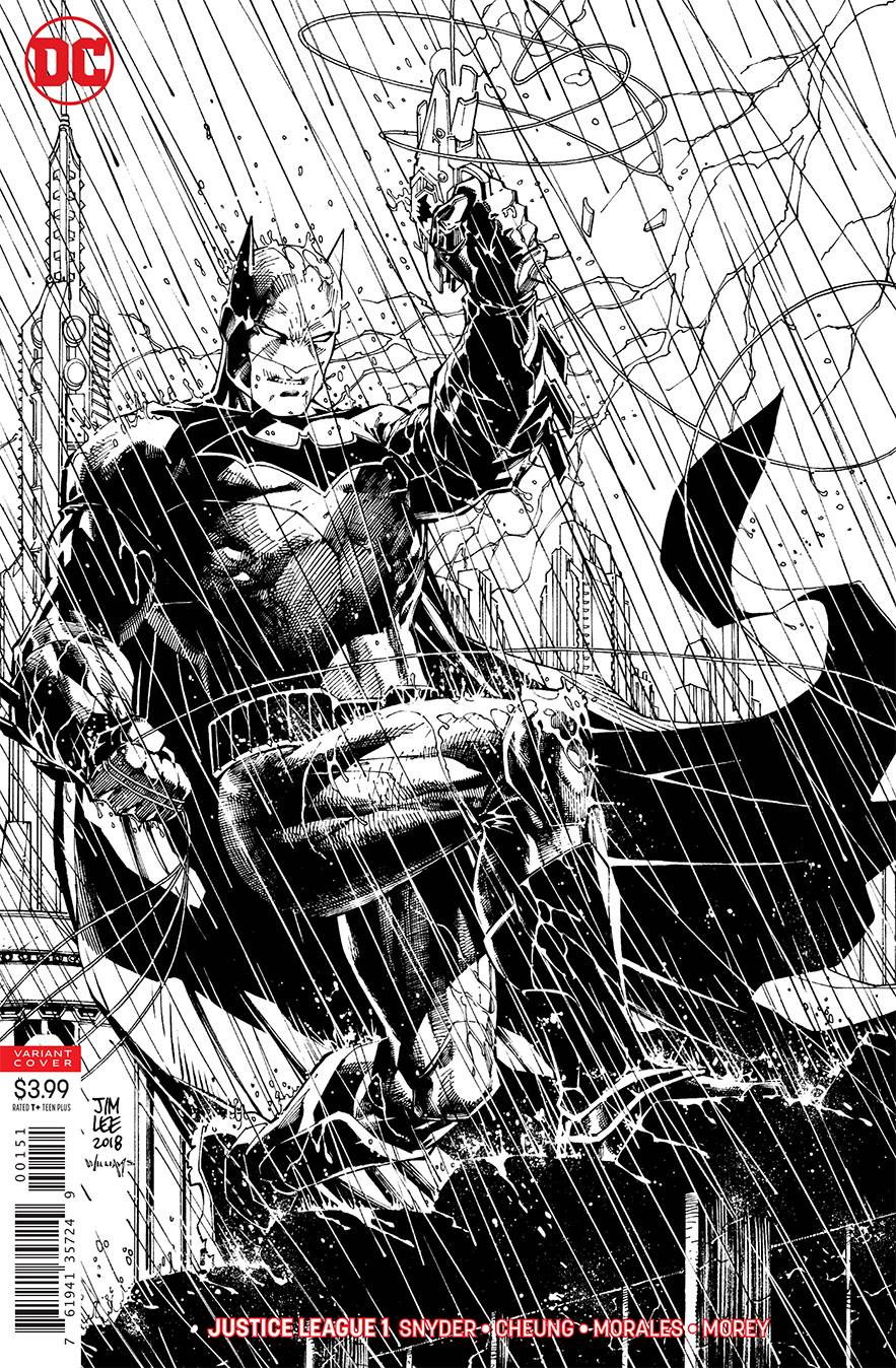 JUSTICE LEAGUE #1 JIM LEE INKS ONLY VARIANT 06/06