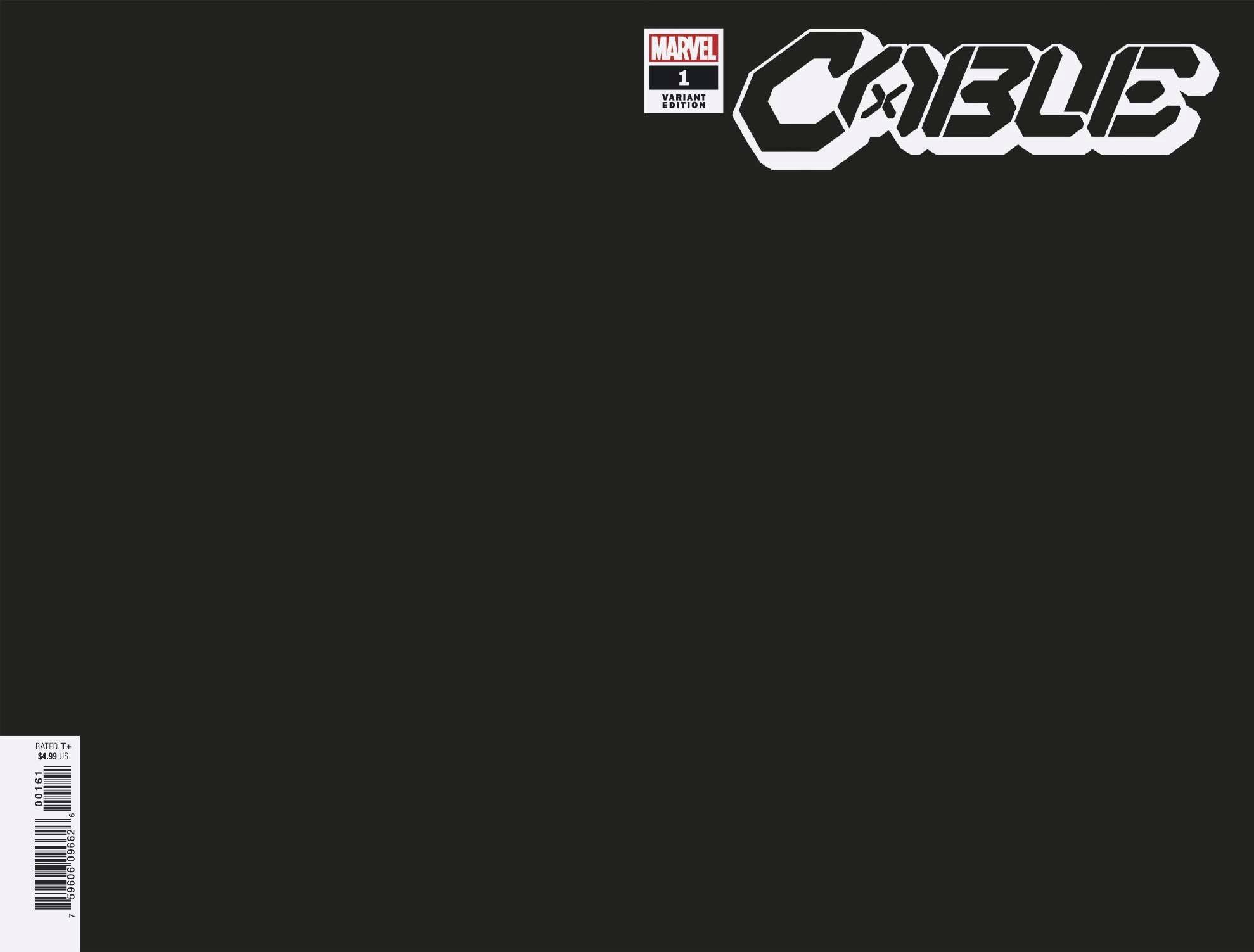CABLE #1 BLACK BLANK VARIANT 03/11/20
