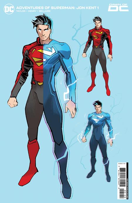03/07/2023 ADVENTURES OF SUPERMAN JON KENT #1 (OF 6) CVR K 1:100 DAN MORA DESIGN SPOT GLOSS VAR