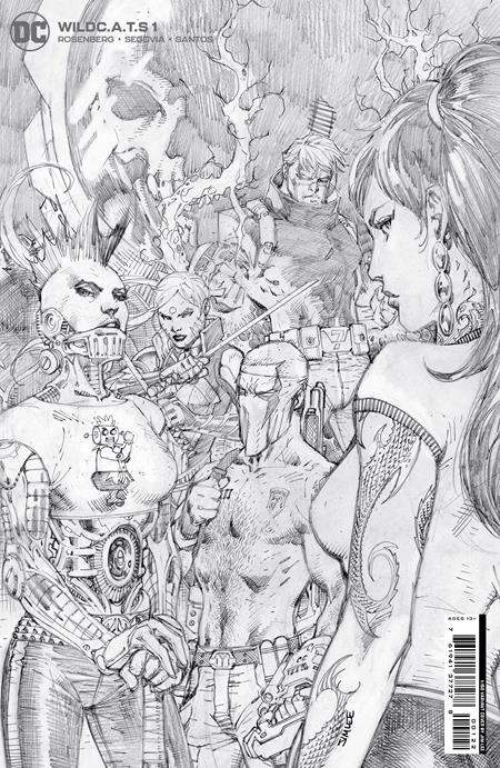 11/08/2022 WILDCATS #1 CVR I 1:150 JIM LEE PENCIL CARD STOCK VARIANT