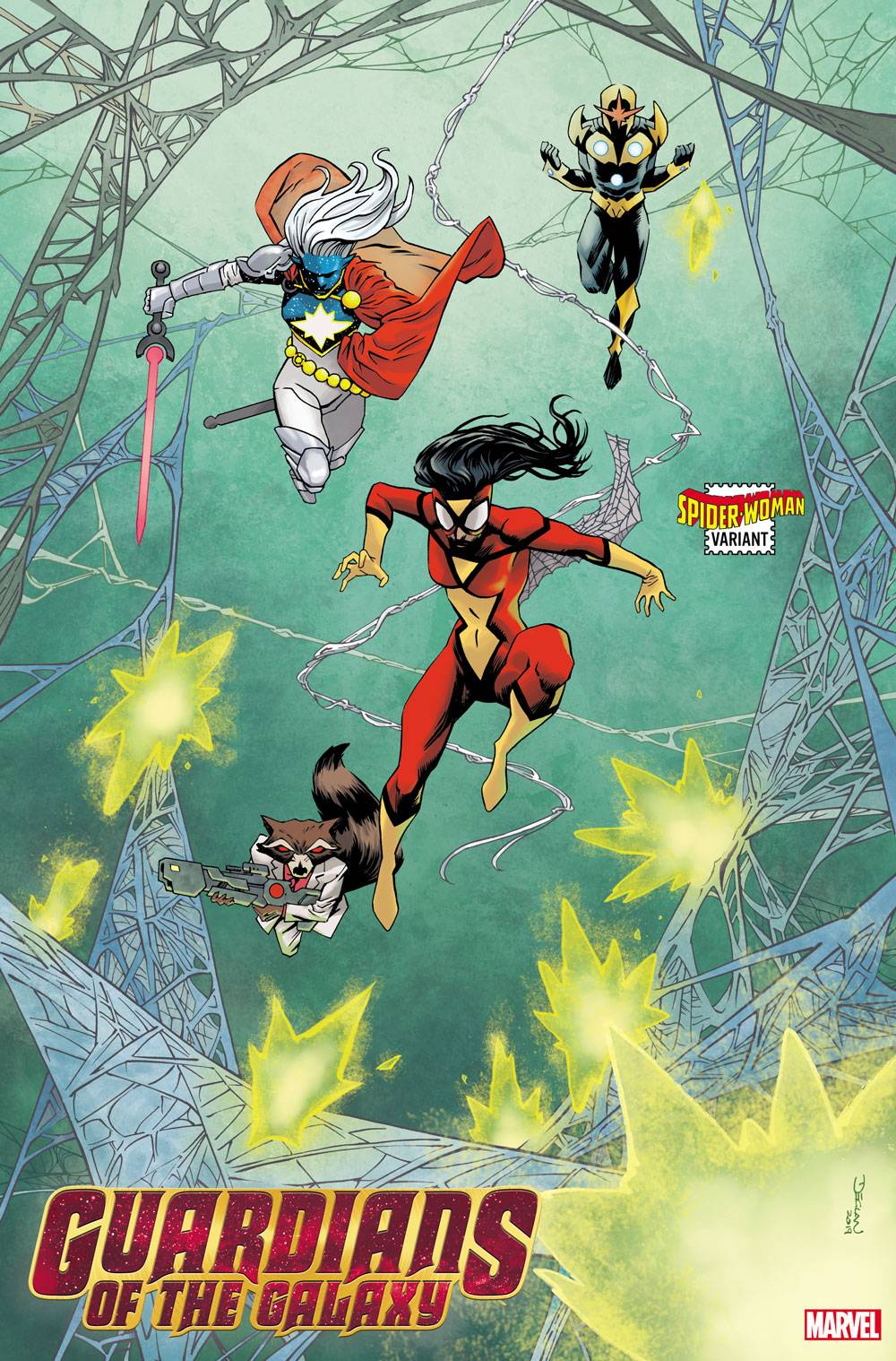 GUARDIANS OF THE GALAXY #3 SHALVEY SPIDER-WOMAN VAR 03/18/20