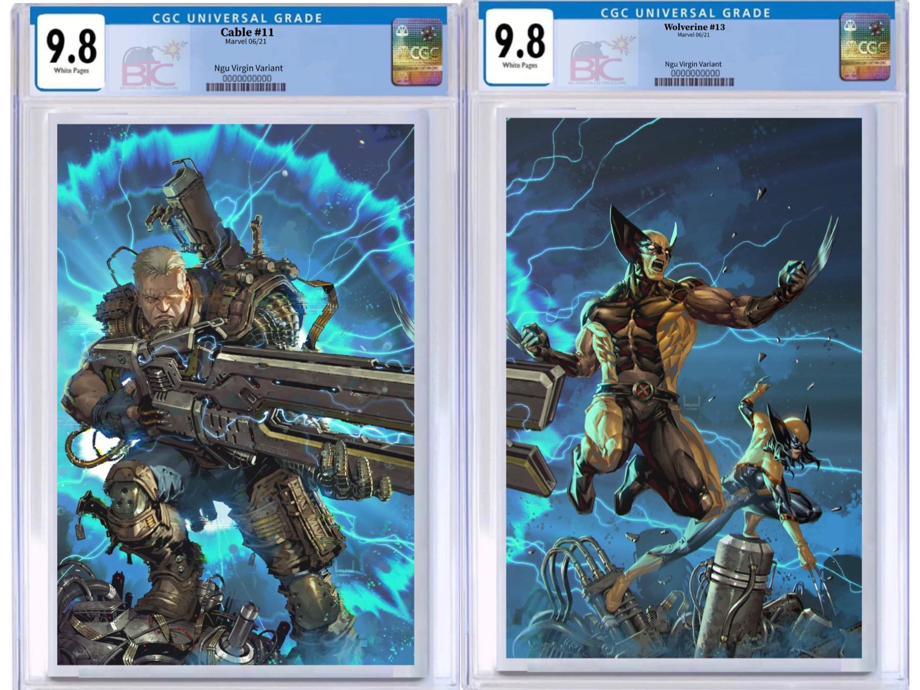 WOLVERINE #13 & CABLE #11 KAEL NGU CONNECTING TRADING CARD SERIES ONE EXCLUSIVE VARIANT
