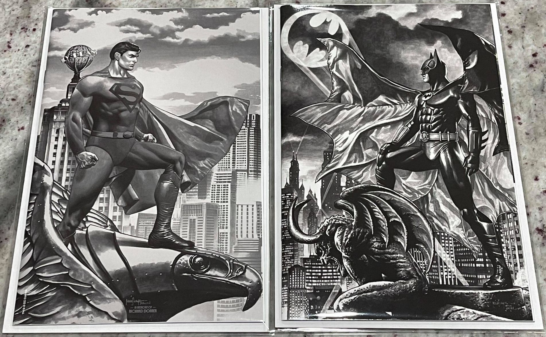 BATMAN 89 #1 & SUPERMAN 78 #1 MICO SUAYAN CONVENTION EXCLUSIVE VARIANT SET WITH COLLECTOR' BOX