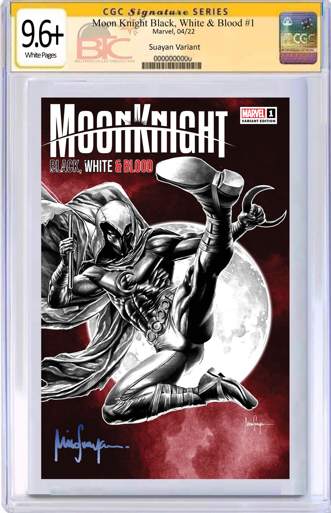 MOON KNIGHT: BLACK, WHITE & BLOOD 1 MICO SUAYAN EXCLUSIVE VARIANT OPTIONS