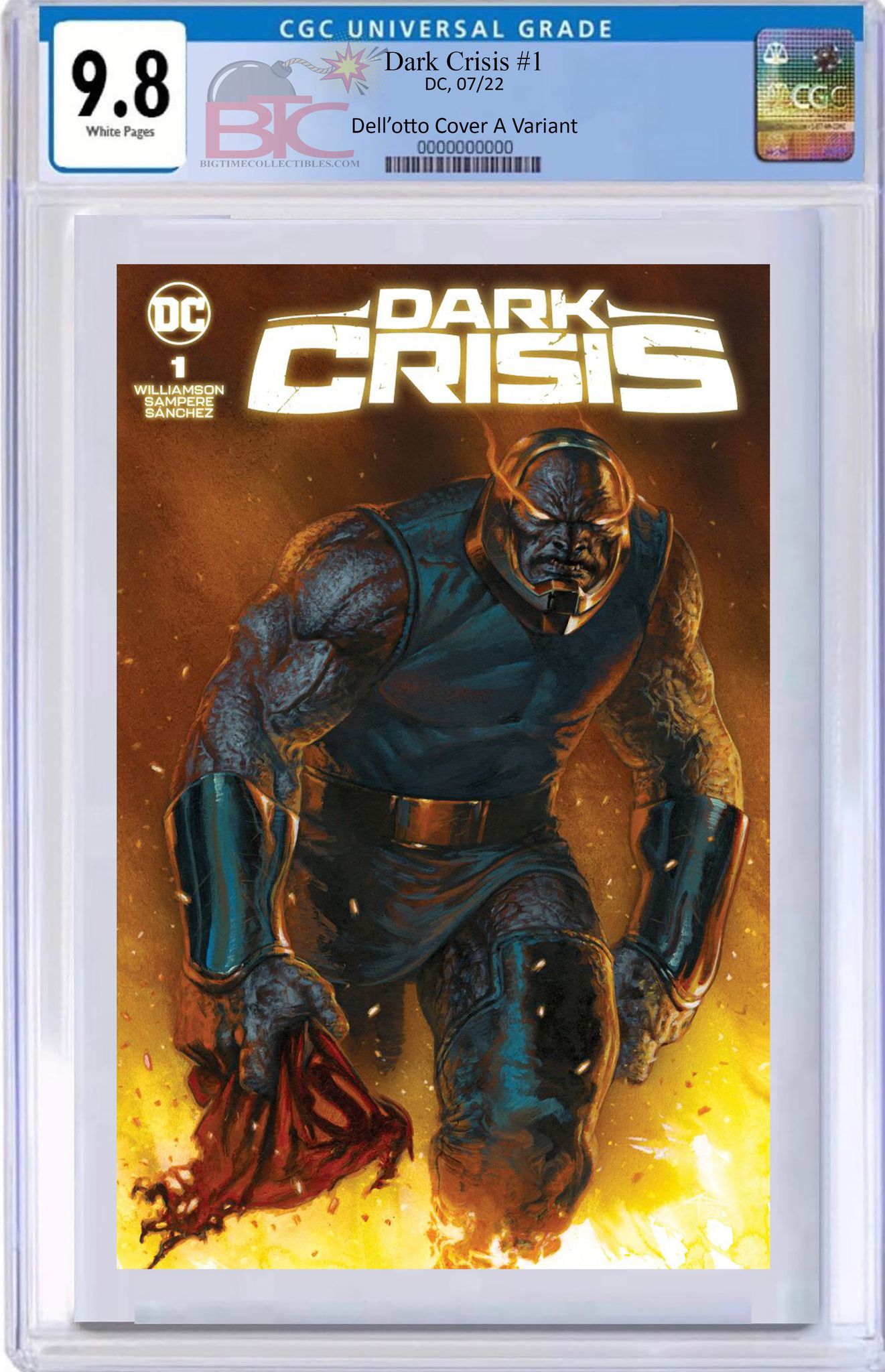 06/07/2022 DARK CRISIS #1 GABRIELE DELL'OTTO EXCLUSIVE VARIANT COVER RAW & GRADED OPTIONS