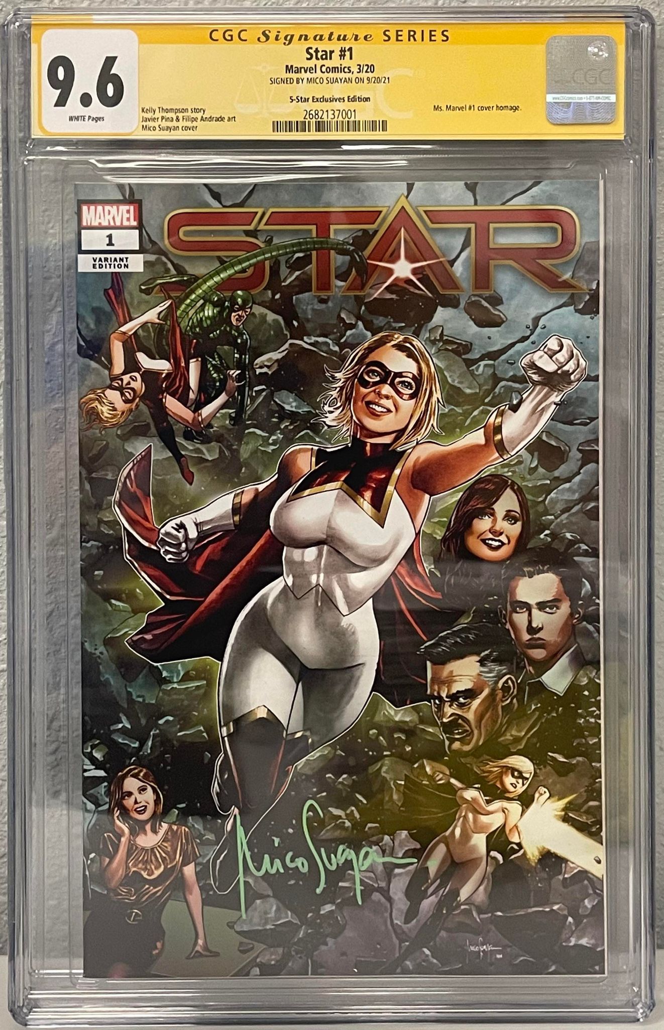 STAR #1 MICO SUAYAN EXCLUSIVE VARIANT SIGNED CGC 9.6