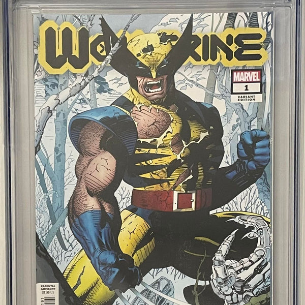 WOLVERINE #1 JIM LEE 1:100 VARIANT CGC 9.8 W/RETIRED WOLVERINE CUSTOM