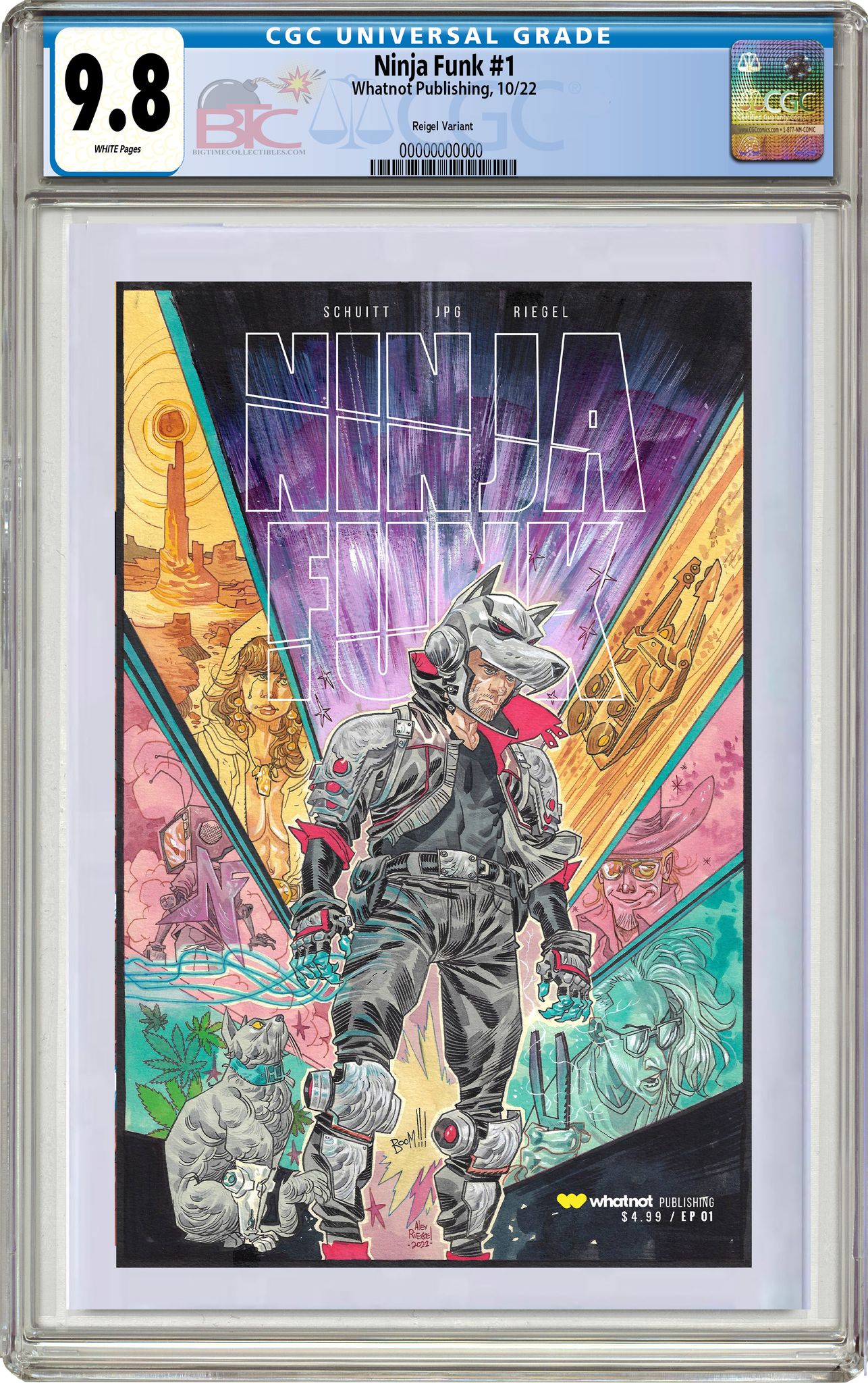 NINJA FUNK #1 (OF 4) CVR B RIEGEL CGC 9.8 W/FREE RAW COPY (INSTOCK) C6