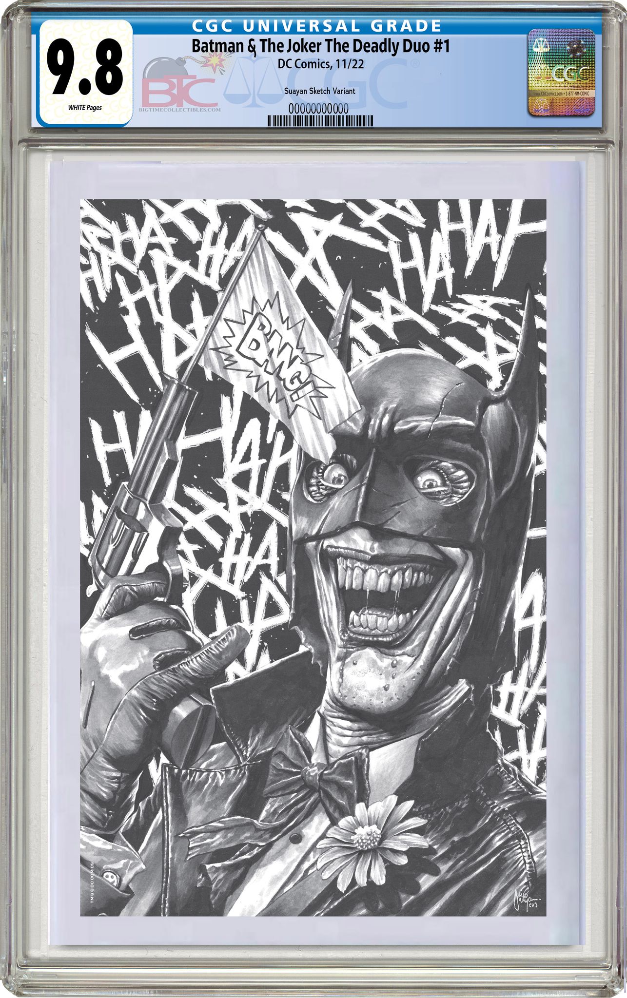 BATMAN & THE JOKER THE DEADLY DUO #1 MICO SUAYAN EXCLUSIVE VARIANT CGC