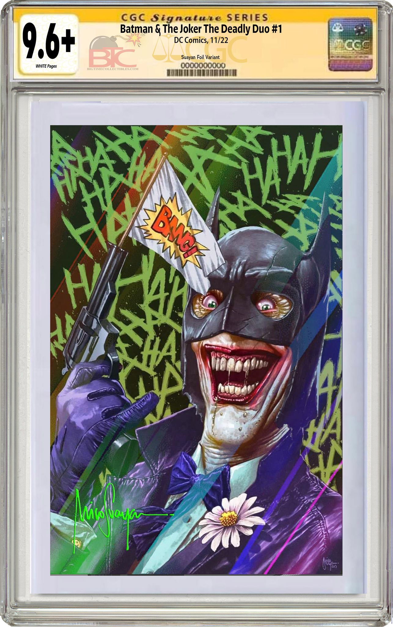 BATMAN & THE JOKER THE DEADLY DUO #1 MICO SUAYAN EXCLUSIVE VARIANT CGC