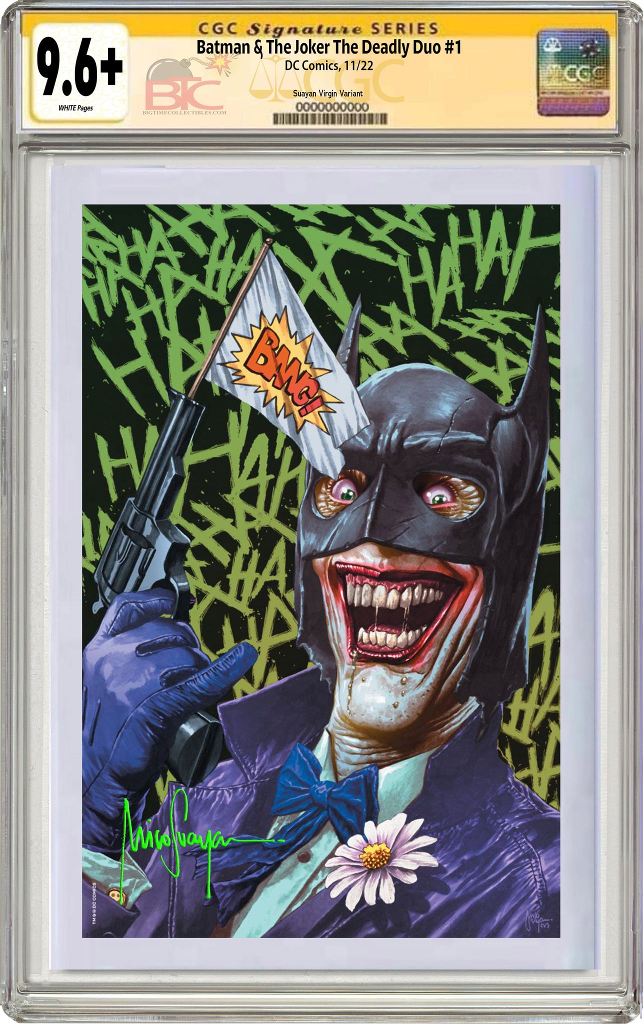 BATMAN & THE JOKER THE DEADLY DUO #1 MICO SUAYAN EXCLUSIVE VARIANT CGC