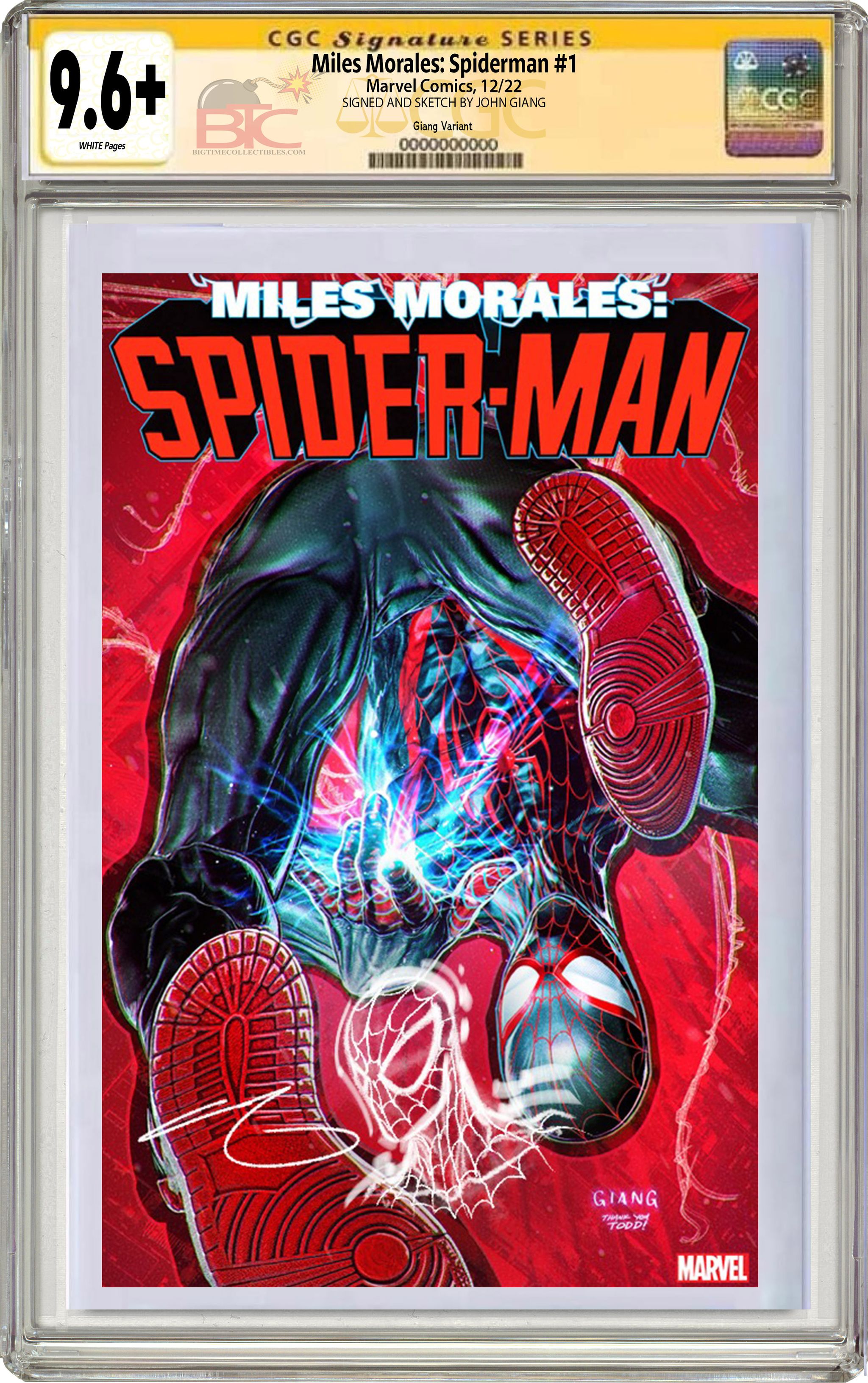 MILES MORALES SPIDER-MAN #1 JOHN GIANG INAUGURAL MARVEL EXCLUSIVE VARI