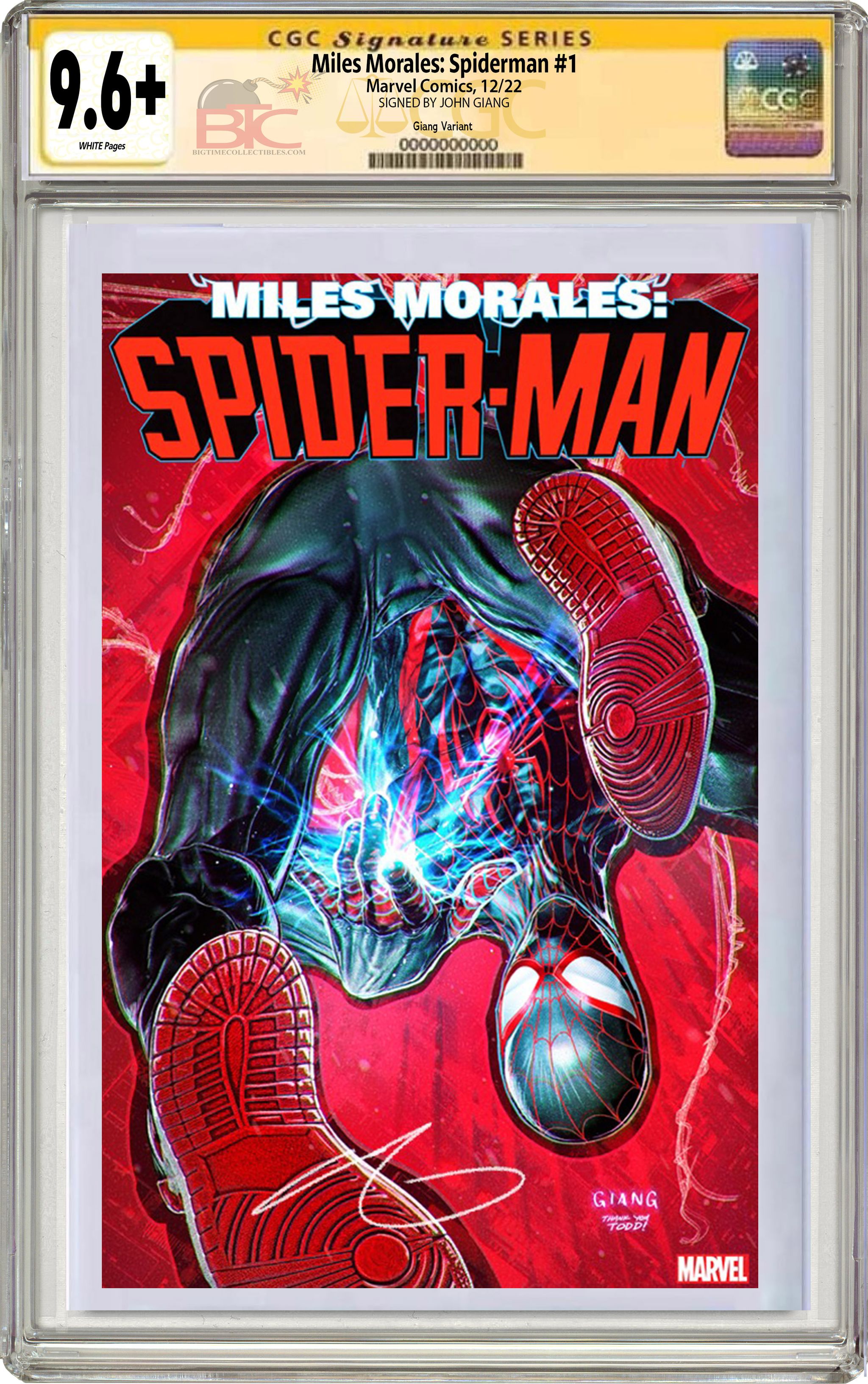 MILES MORALES SPIDER-MAN #1 JOHN GIANG INAUGURAL MARVEL EXCLUSIVE VARI