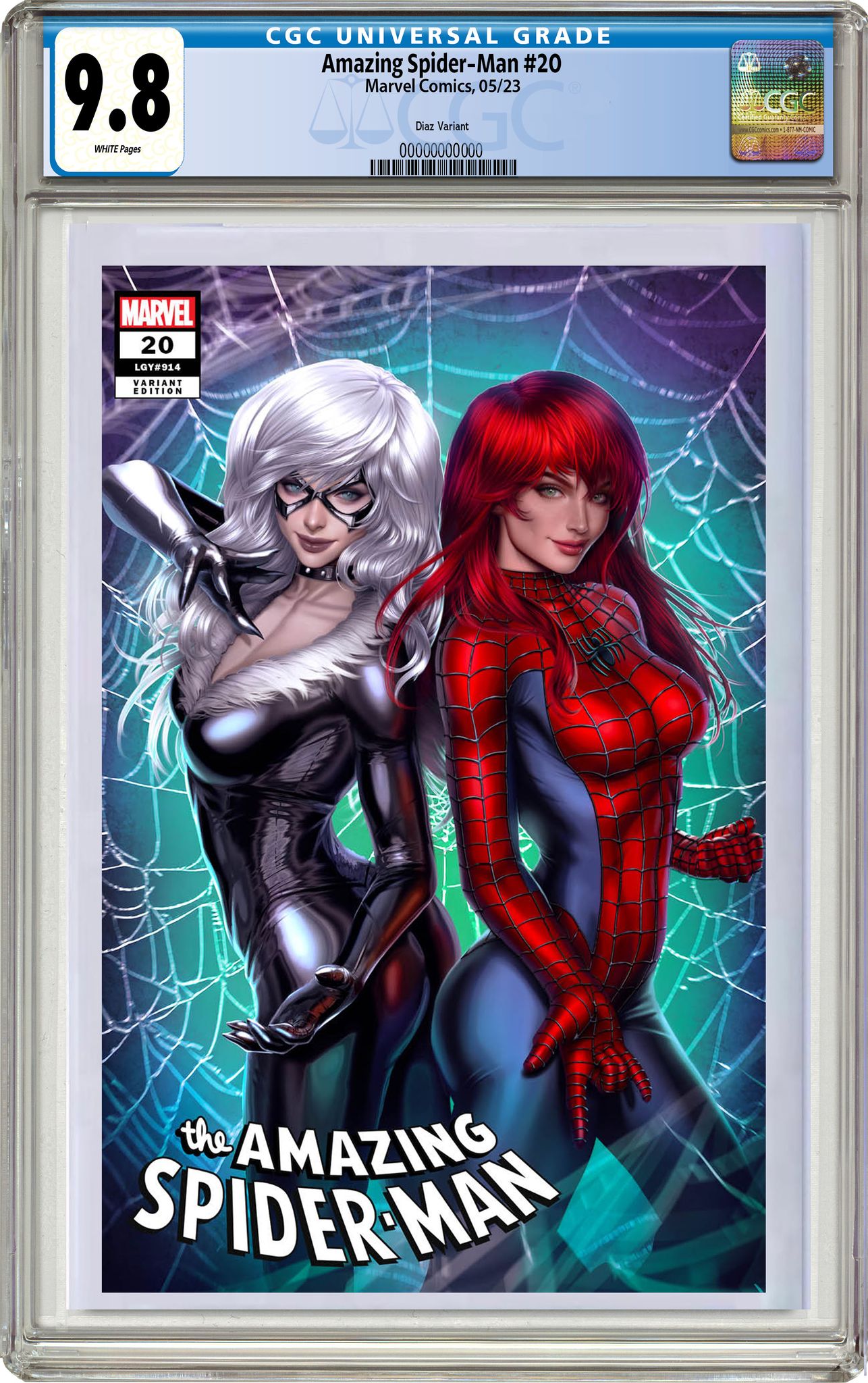 02/22/2023 AMAZING SPIDER-MAN #20 ARIEL DIAZ FIRST EVER MARVEL EXCLUSIVE VARIANT COVERS