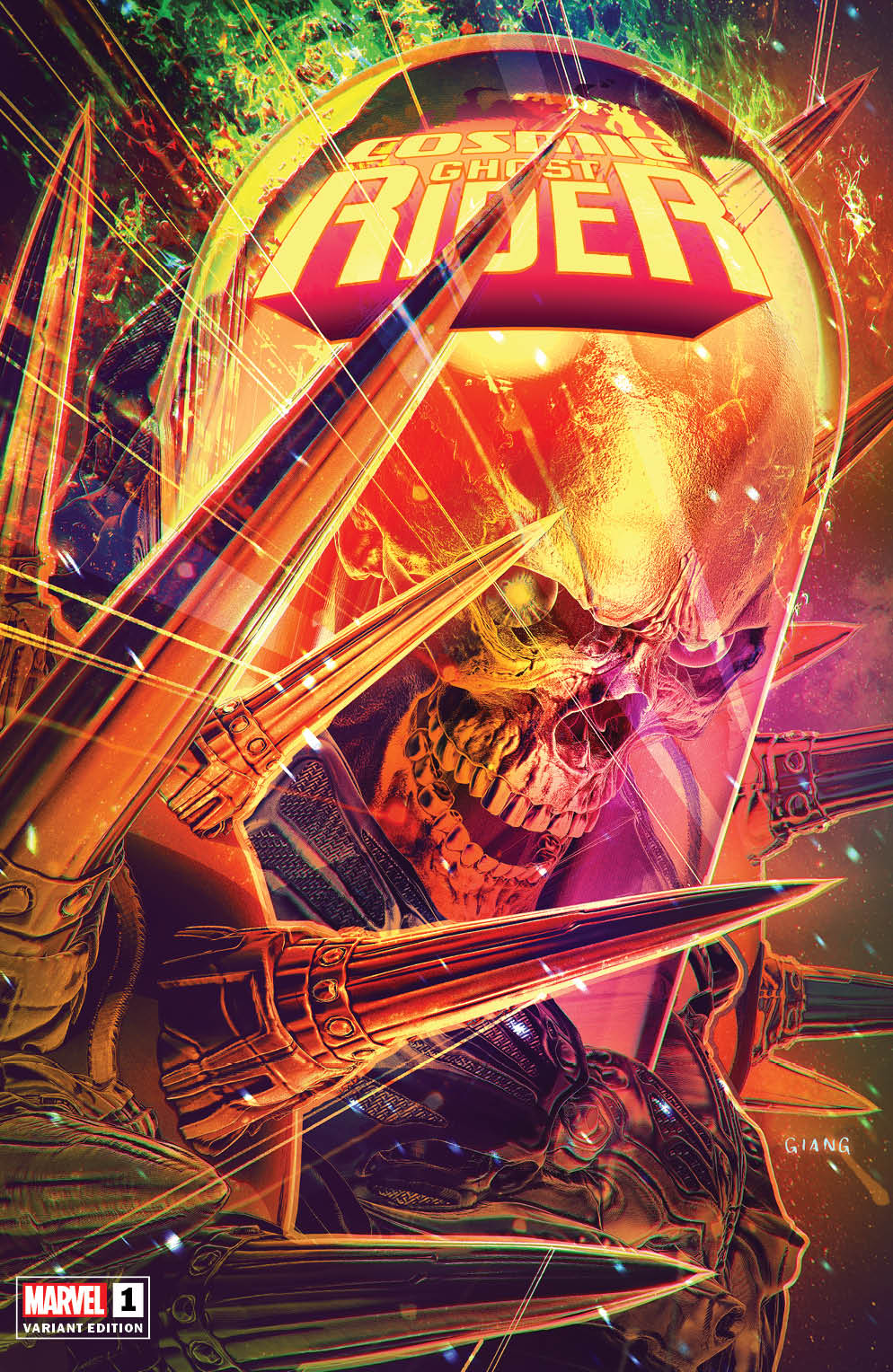Cosmic Ghost Rider Exclusive COSMIC GHOST RIDER #1 JOHN GIANG EXCLUSIVE VARIANT OPTIONS (M3)(M4)