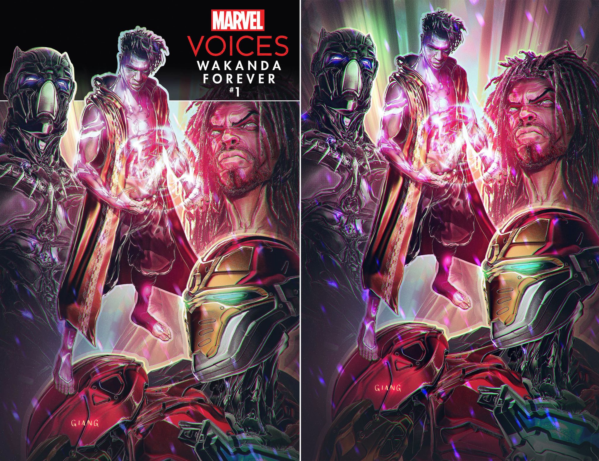 MARVELS VOICES WAKANDA FOREVER #1 JOHN GIANG EXCLUSIVE VARIANT OPTIONS