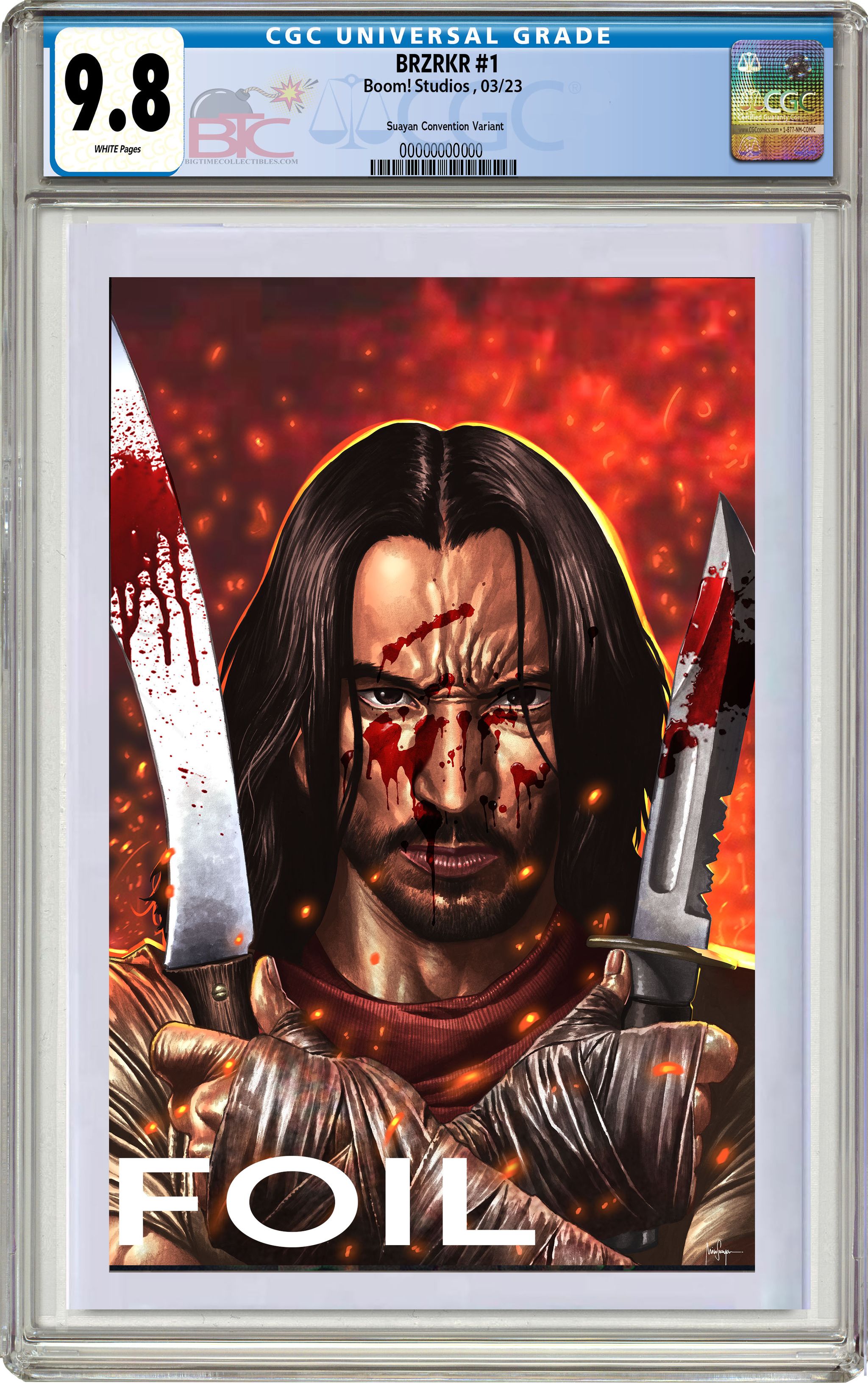 BRZRKR #1 MICO SUAYAN MEGACON EXCLUSIVE FOIL VARIANT