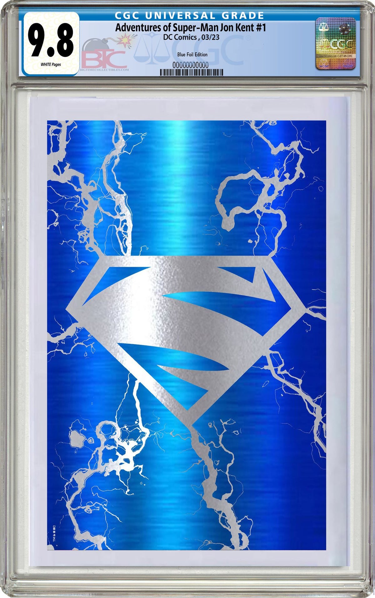 ADVENTURES OF SUPERMAN JON KENT 1 ELECTRIC BLUE FOIL EXCLUSIVE VARIAN
