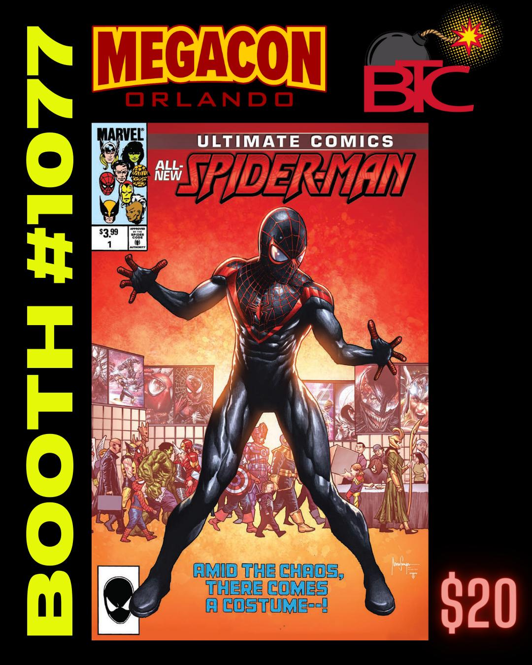 ULTIMATE COMICS SPIDER-MAN #1 MICO SUAYAN MEGACON EXCLUSIVE