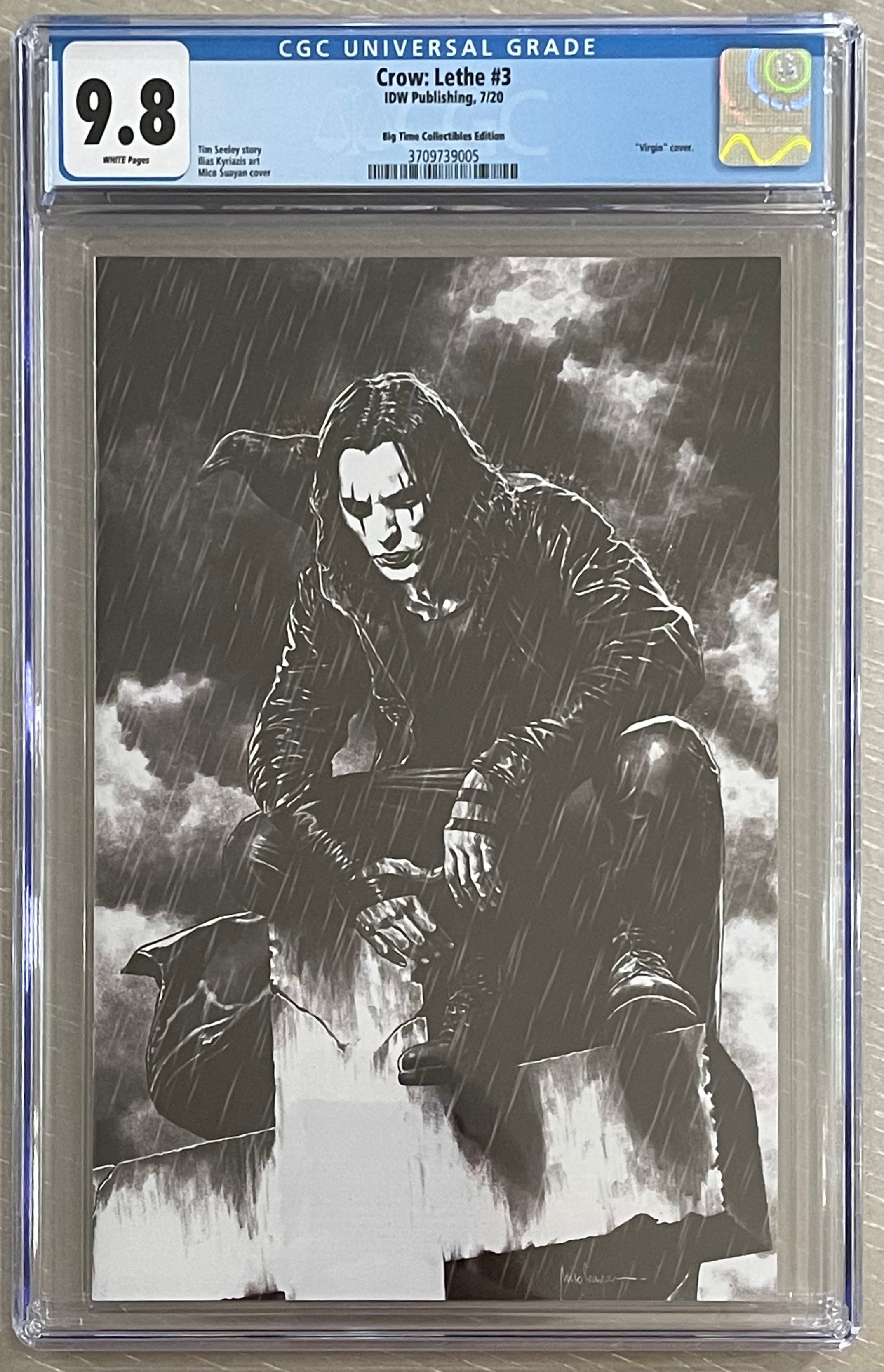 CROW LETHE #3 MICO SUAYAN "IT CAN'T RAIN ALL THE TIME" EXCLUSIVE VIRGIN VARIANT CGC 9.8