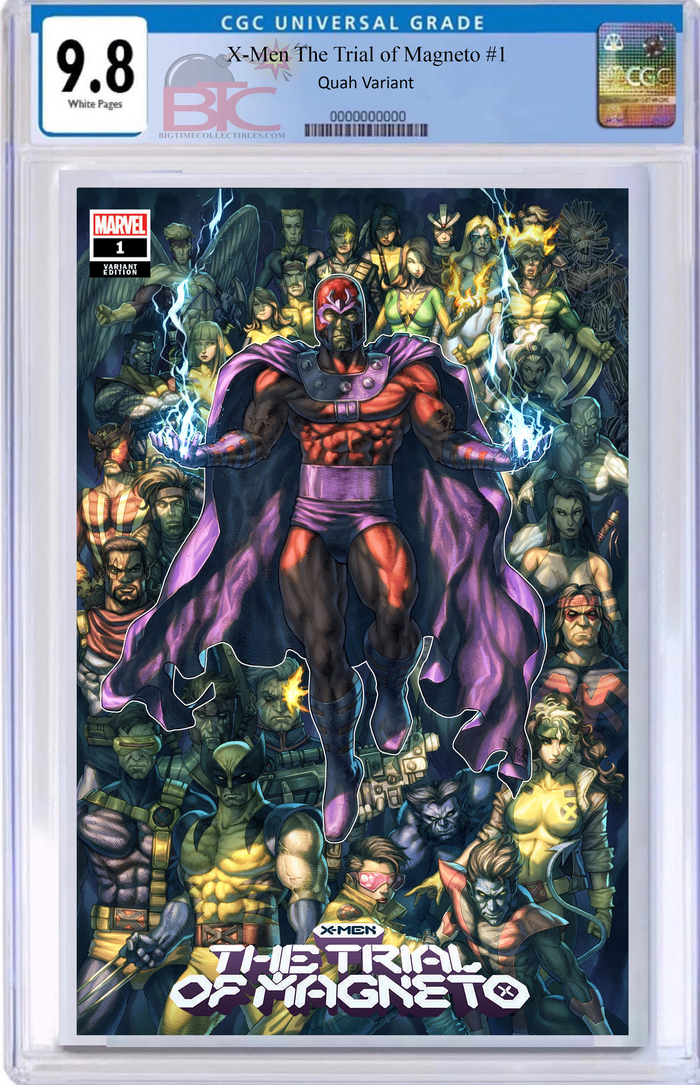 08/18/2021 X-MEN TRIAL OF MAGNETO #1 ALAN QUAH EXCLUSIVE VARIANT COVER RAW & GRADED OPTIONS