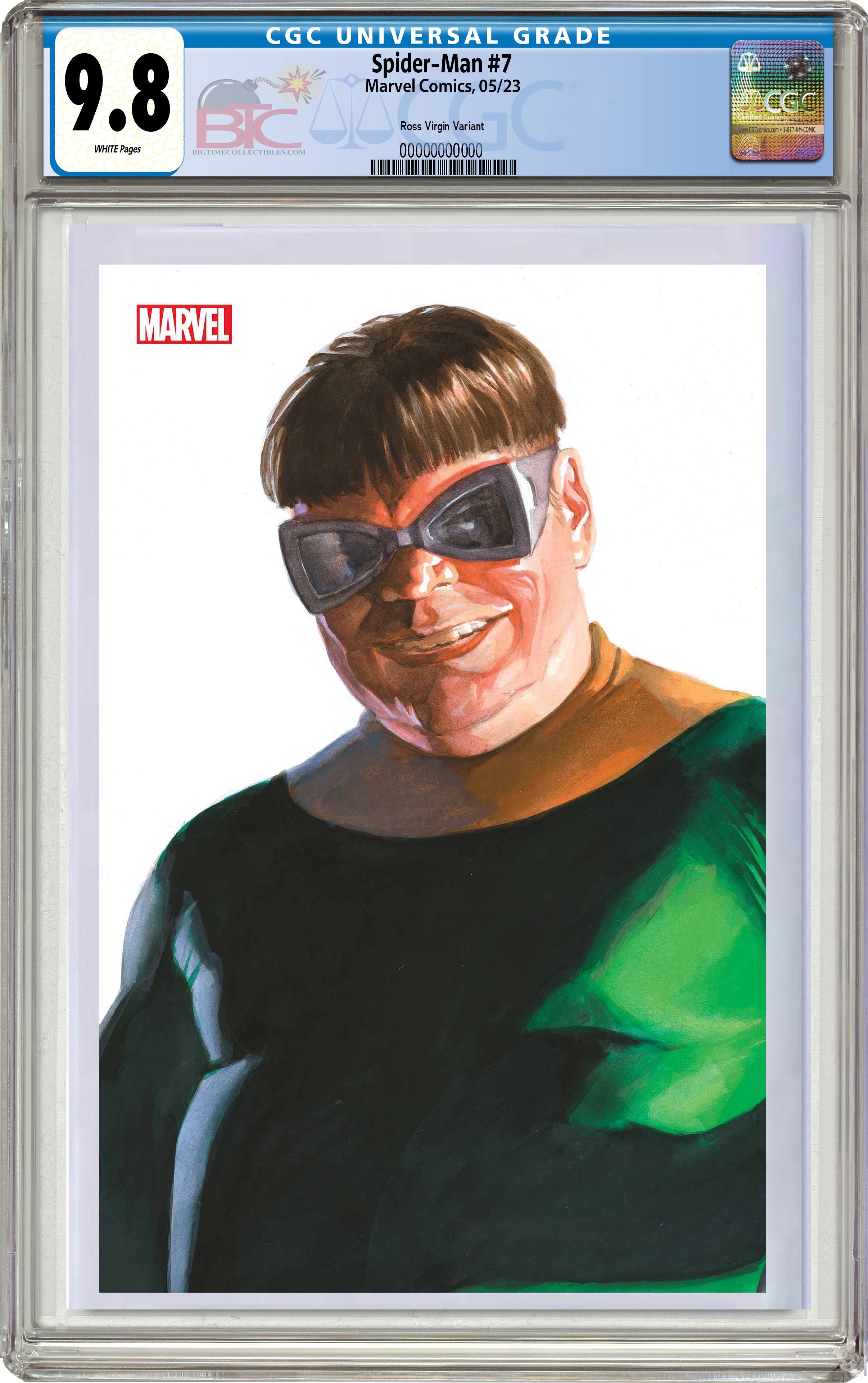 04/05/2023  SPIDER-MAN #7 ALEX ROSS TIMELESS DOCTOR OCTOPUS VIRGIN VARIANT CGC 9.8 (INSTOCK) C92