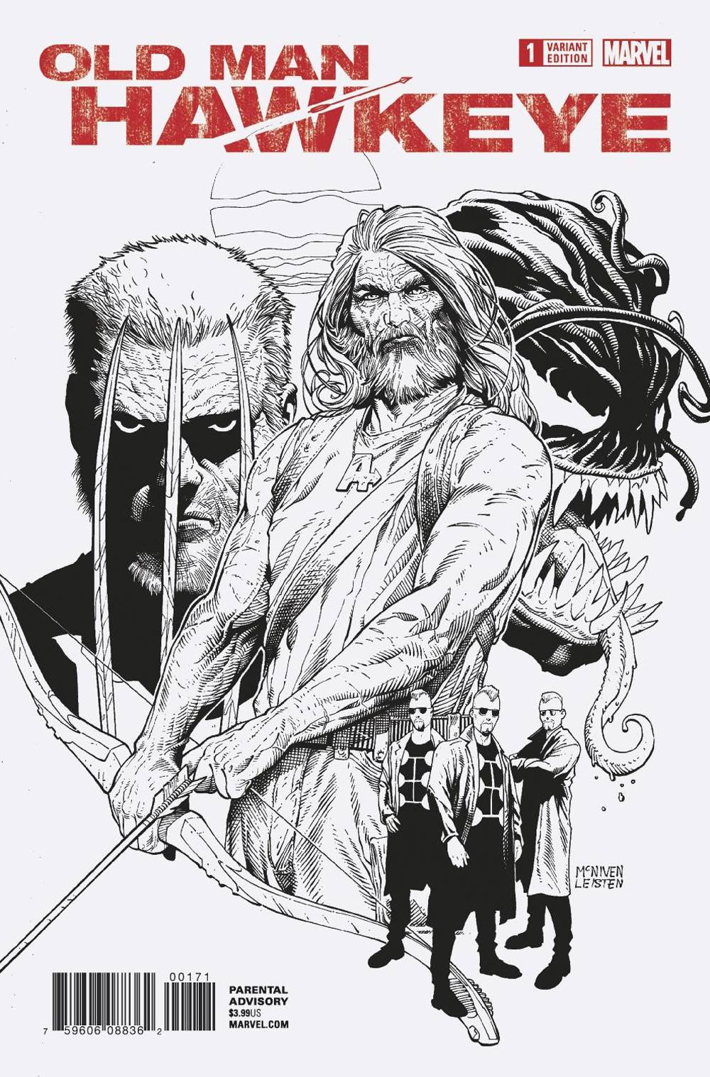 OLD MAN HAWKEYE #1 (OF 12) MCNIVEN SKETCH VAR LEG 1:100 INCENTIVE VARIANT
