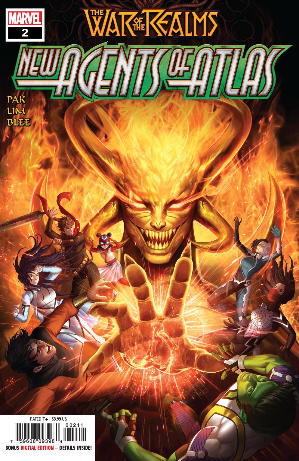 WAR OF REALMS NEW AGENTS OF ATLAS #2 (OF 4) FIRST APPEARANCE OF SWORD MASTER (CB128)