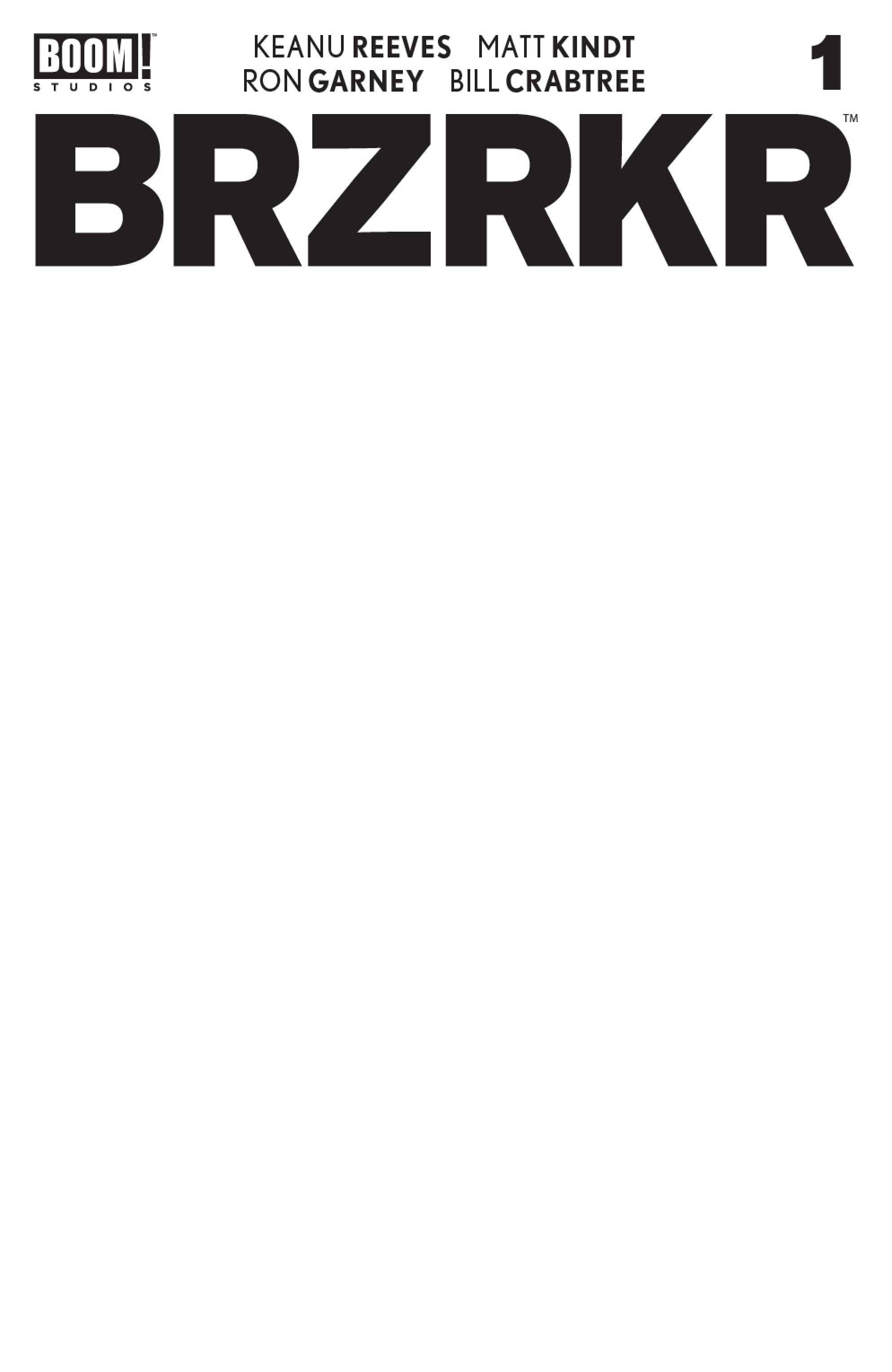 BRZRKR (BERZERKER) #1 CVR E BLANK SKETCH VAR 02/24/21