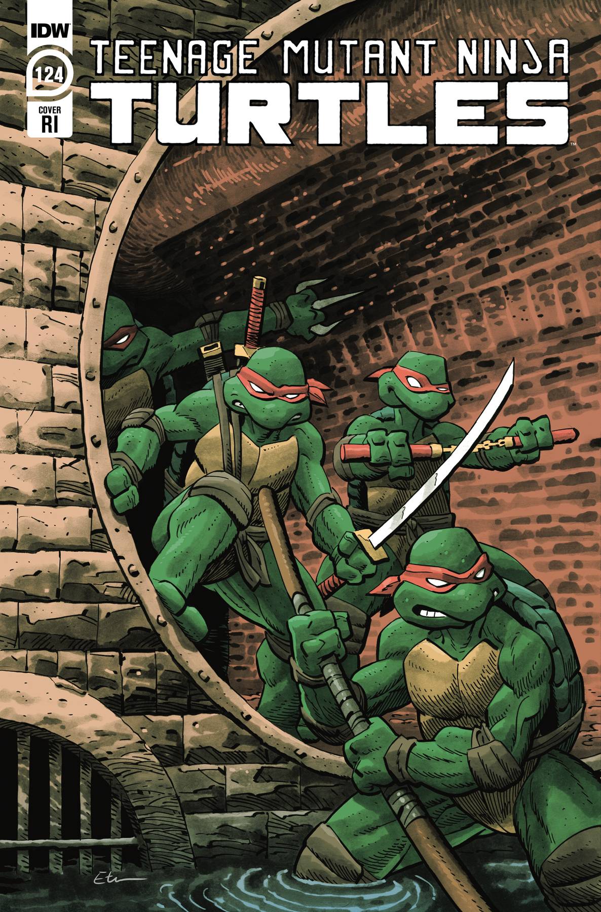 01/24/2022 TMNT ONGOING #124 CVR C 1:10 VARIANT CAMEO OF PUNK FROGS