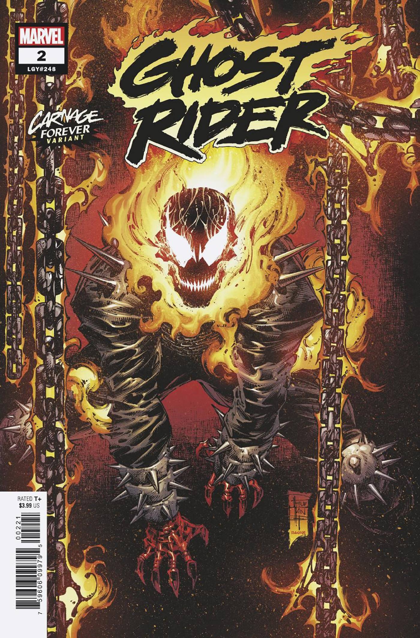 03/30/2022 GHOST RIDER #2 TAN CARNAGE FOREVER VARIANT