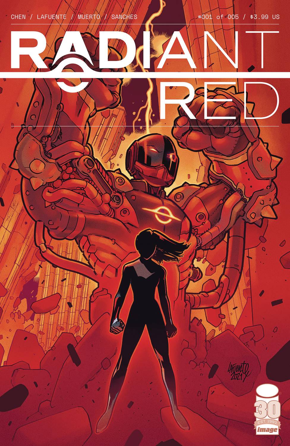 03/09/2022 RADIANT RED #1 (OF 5) CVR A LAFUENTE & MUERTO