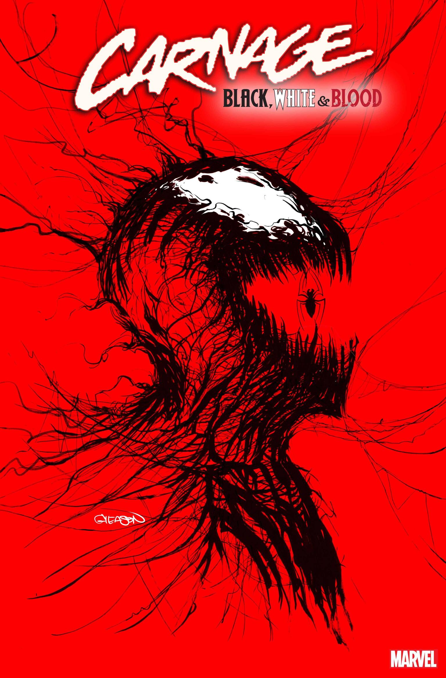 CARNAGE BLACK WHITE AND BLOOD #1 (OF 4) GLEASON VARIANT 03/24/21