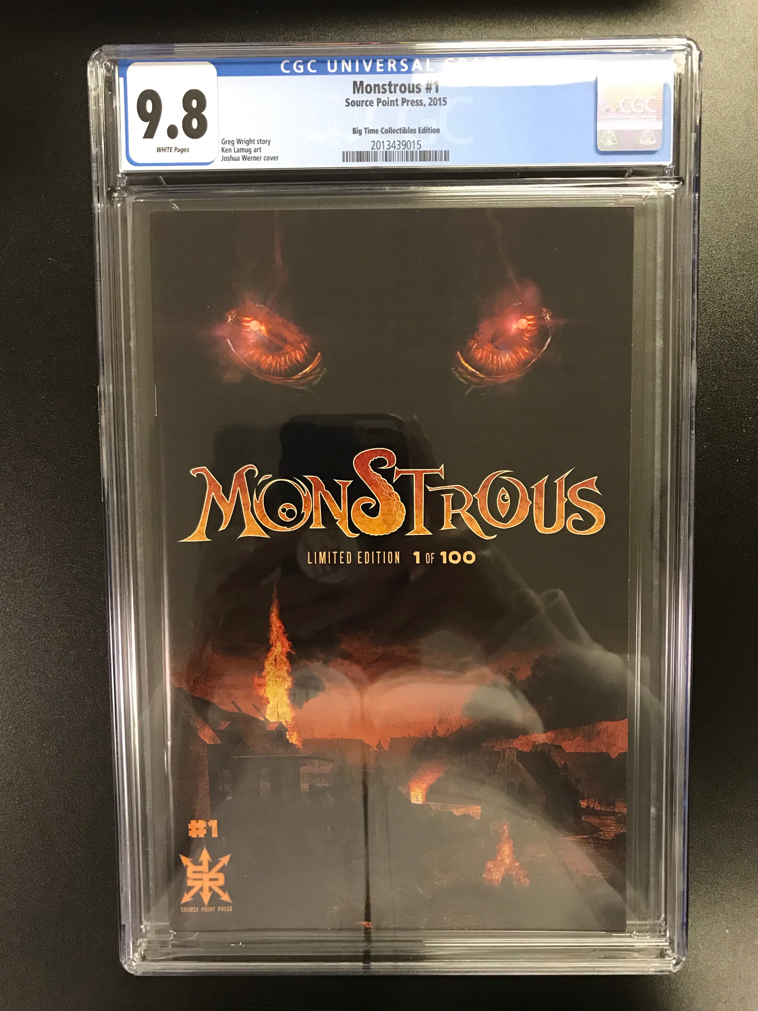 MONSTROUS #1 BTC EXCLUSIVE LIMITED TO 100 CGC 9.8