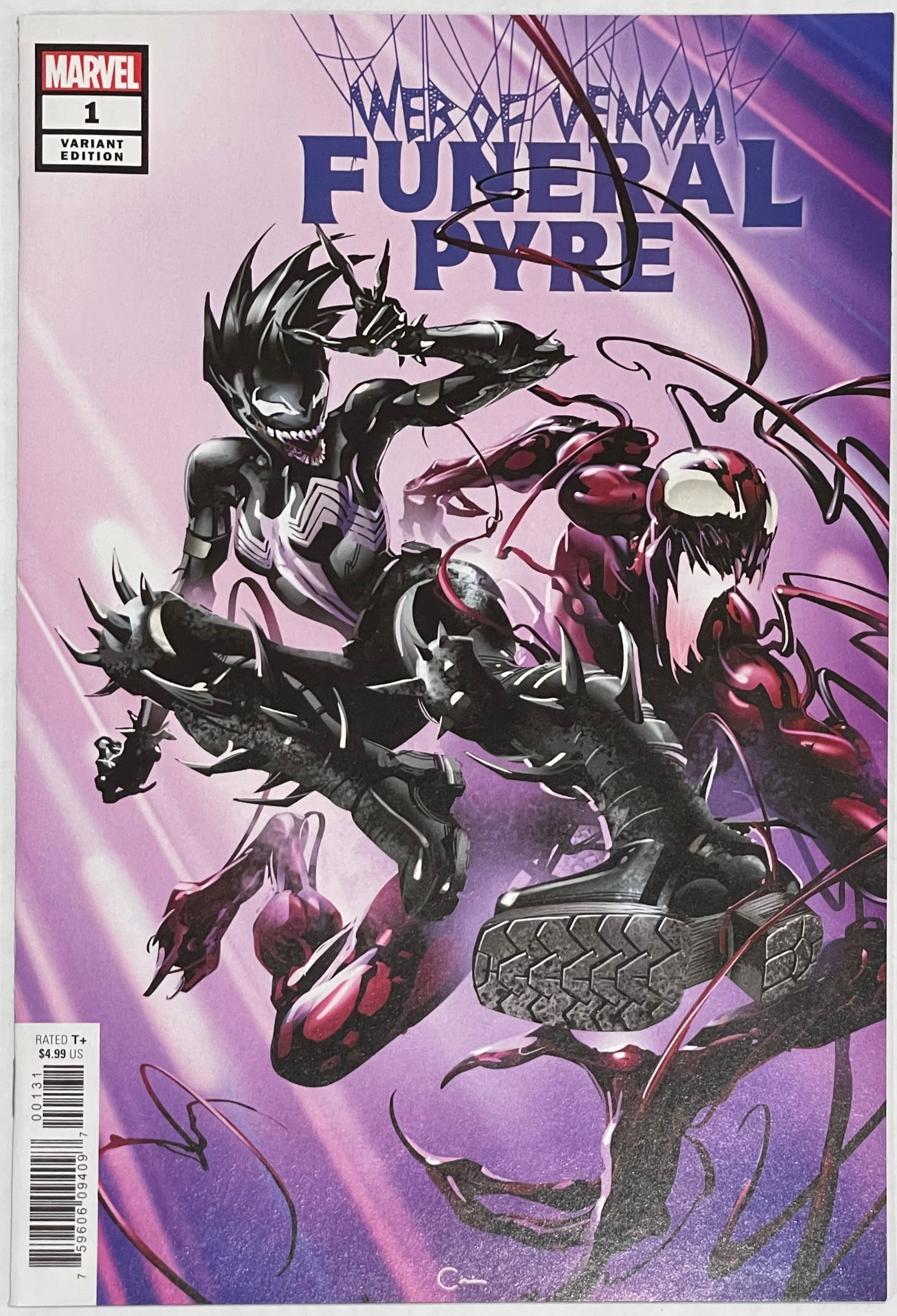 WEB OF VENOM FUNERAL PYRE #1 CLAYTON CRAIN 1:25 VARIANT (M55)