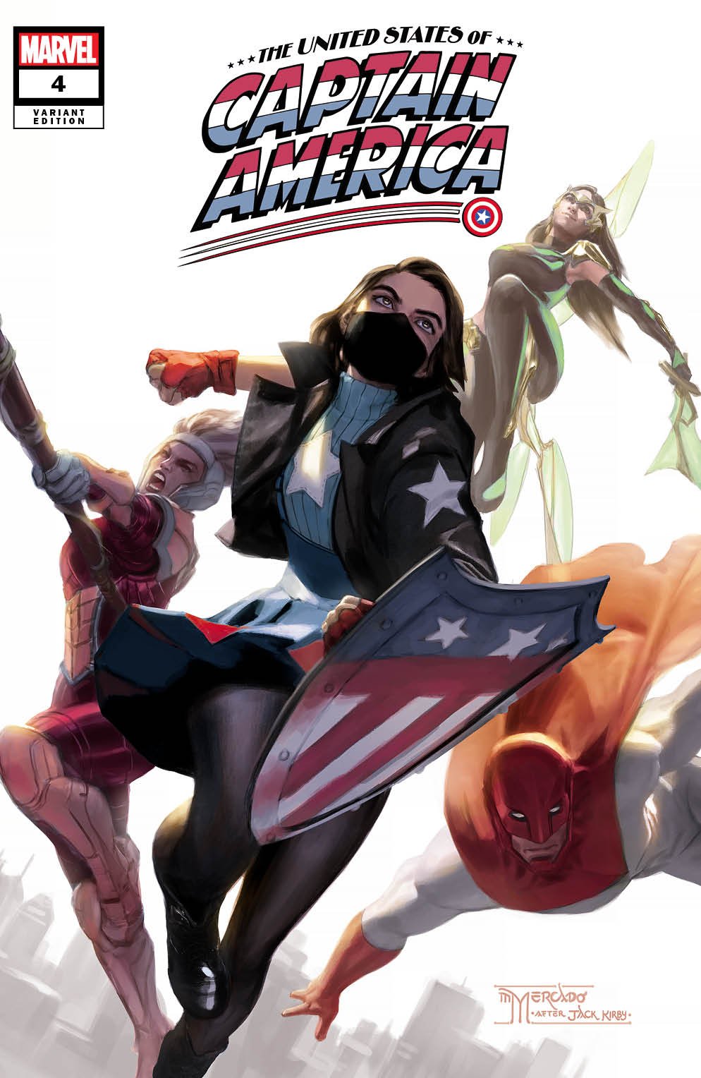 09/22/2021 UNITED STATES CAPTAIN AMERICA #4 MIGUEL MERCADO EXCLUSIVE FIRST APPEARANCE OF ARIELLE AGBAYANI