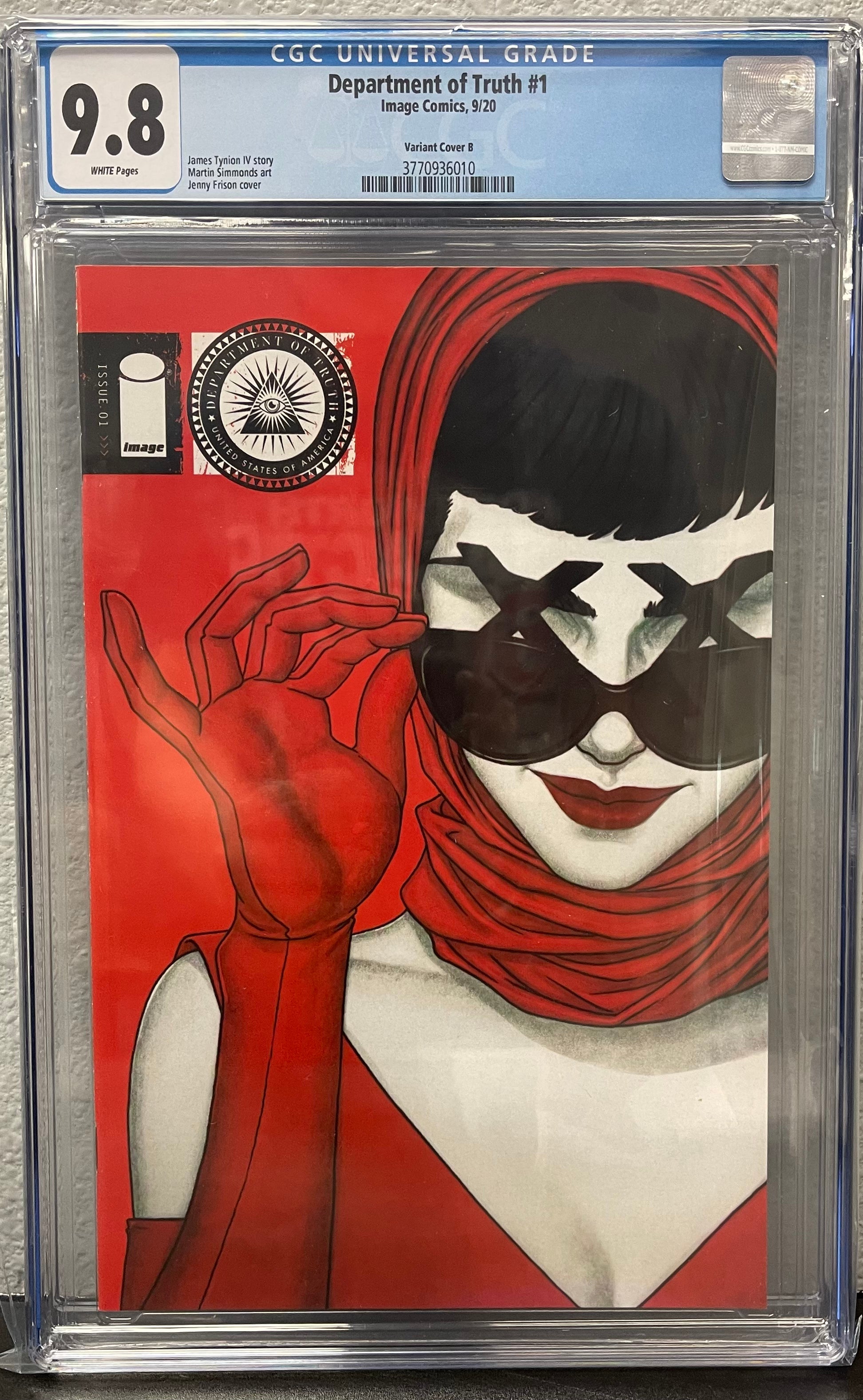 DEPARTMENT OF TRUTH #1 FRISON VARIANT CGC 9.8