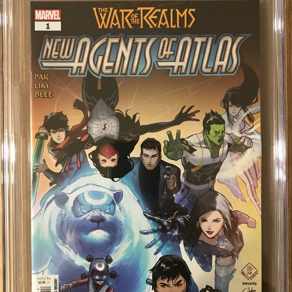WAR OF REALMS NEW AGENTS OF ATLAS #1 CGC 9.8 (INSTOCK) C83, C84