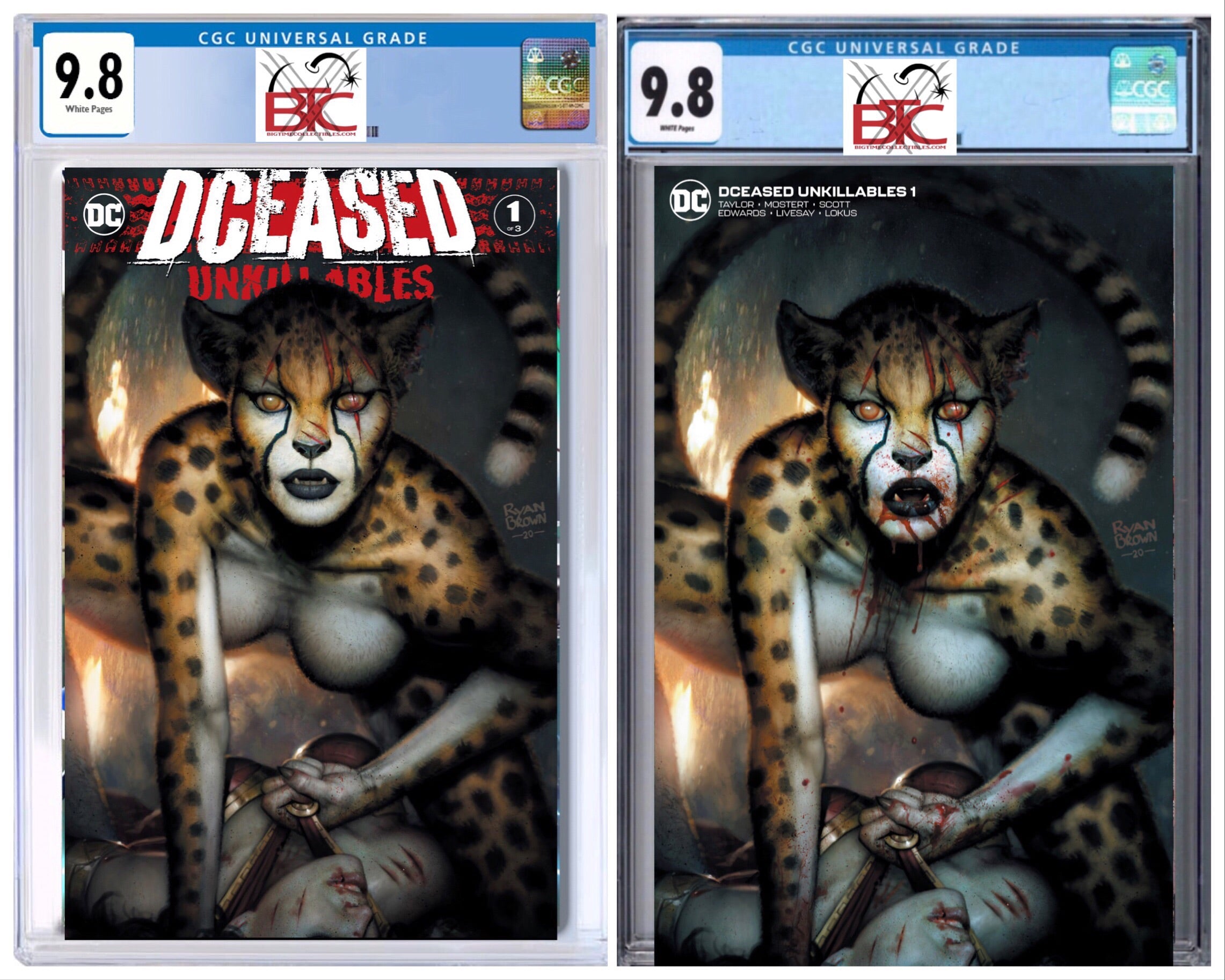 DCEASED UNKILLABLES #1 RYAN BROWN EXCLUSIVE VARIANT RAW & GRADED OPTION