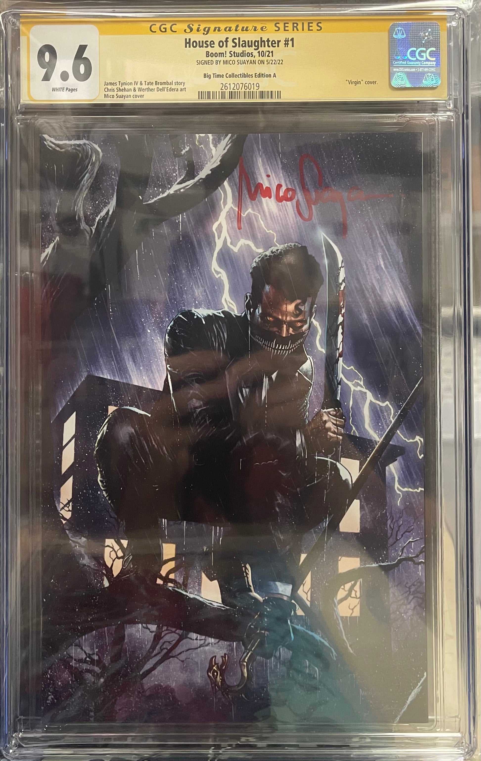 HOUSE OF SLAUGHTER #1 EXCLUSIVE VARIANT SIGNED BY MICO SUAYAN CGC 9.6