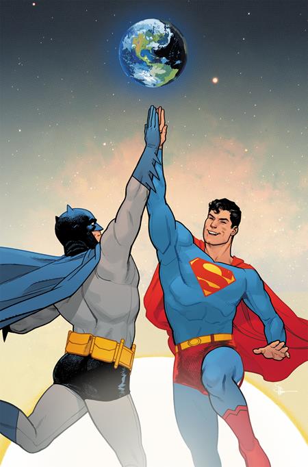 03/15/2022 BATMAN SUPERMAN WORLDS FINEST #1 CVR H INC 1:50 EVAN DOC SHANER HIGH FIVE CARD STOCK VAR