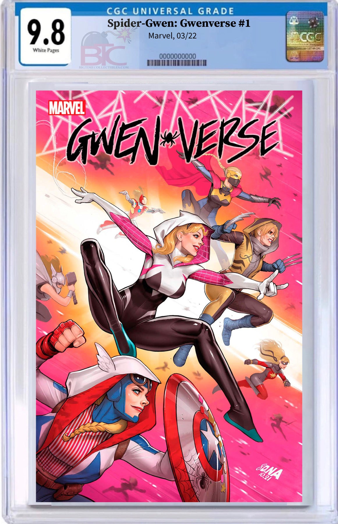 SPIDER-GWEN GWENVERSE #1 DAVID NAKAYAMA TRADE DRESS CGC 9.8 (IN STOCK) C2